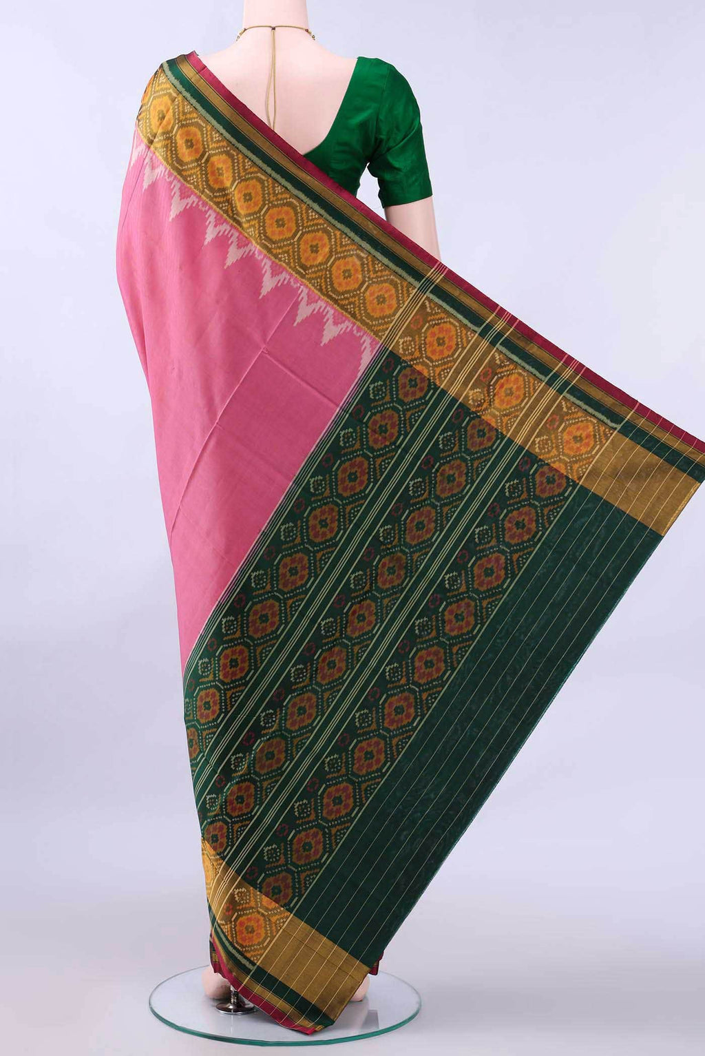Pink Rajkot Patola Silk Saree