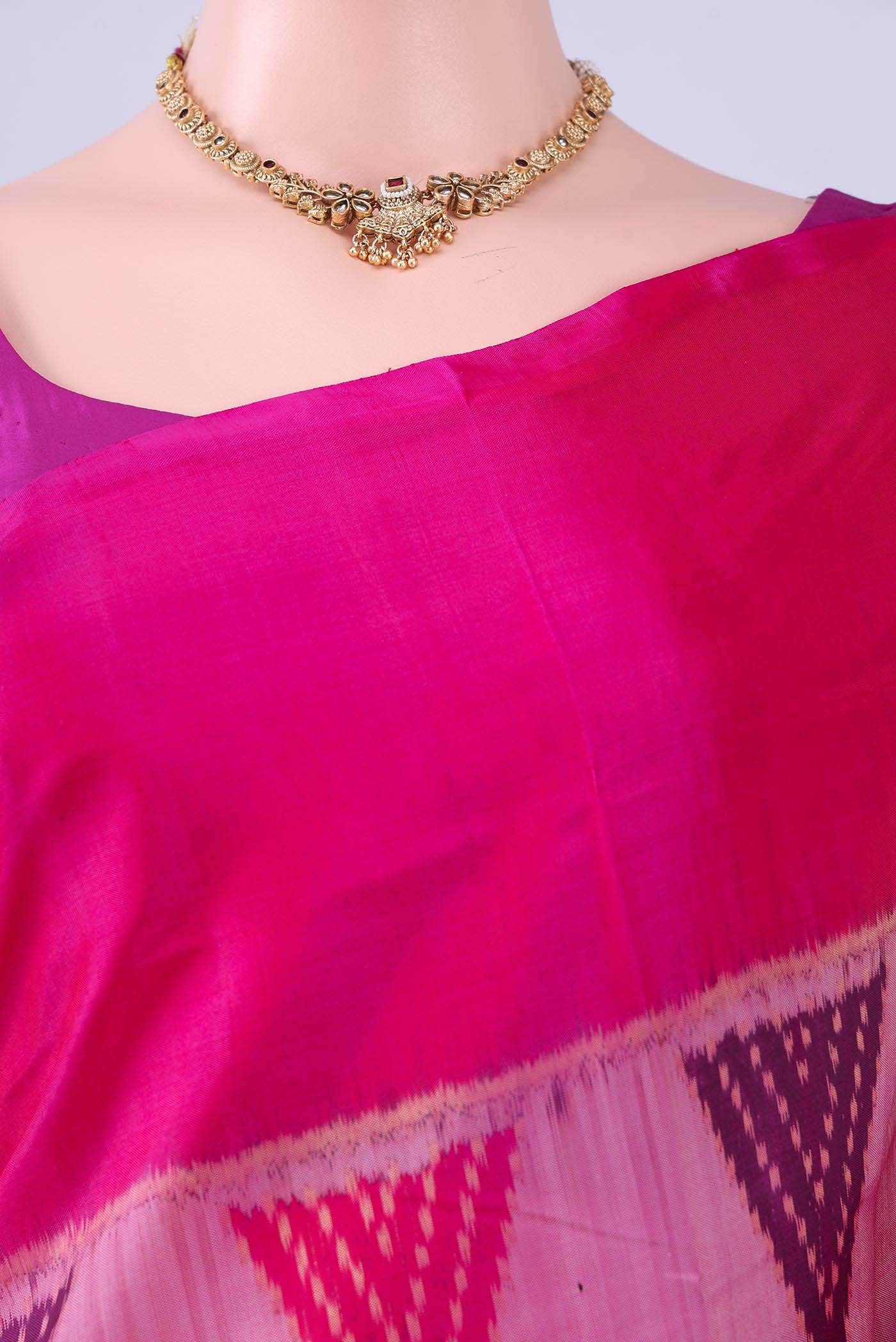 Purple Rajkot Patola Silk Saree