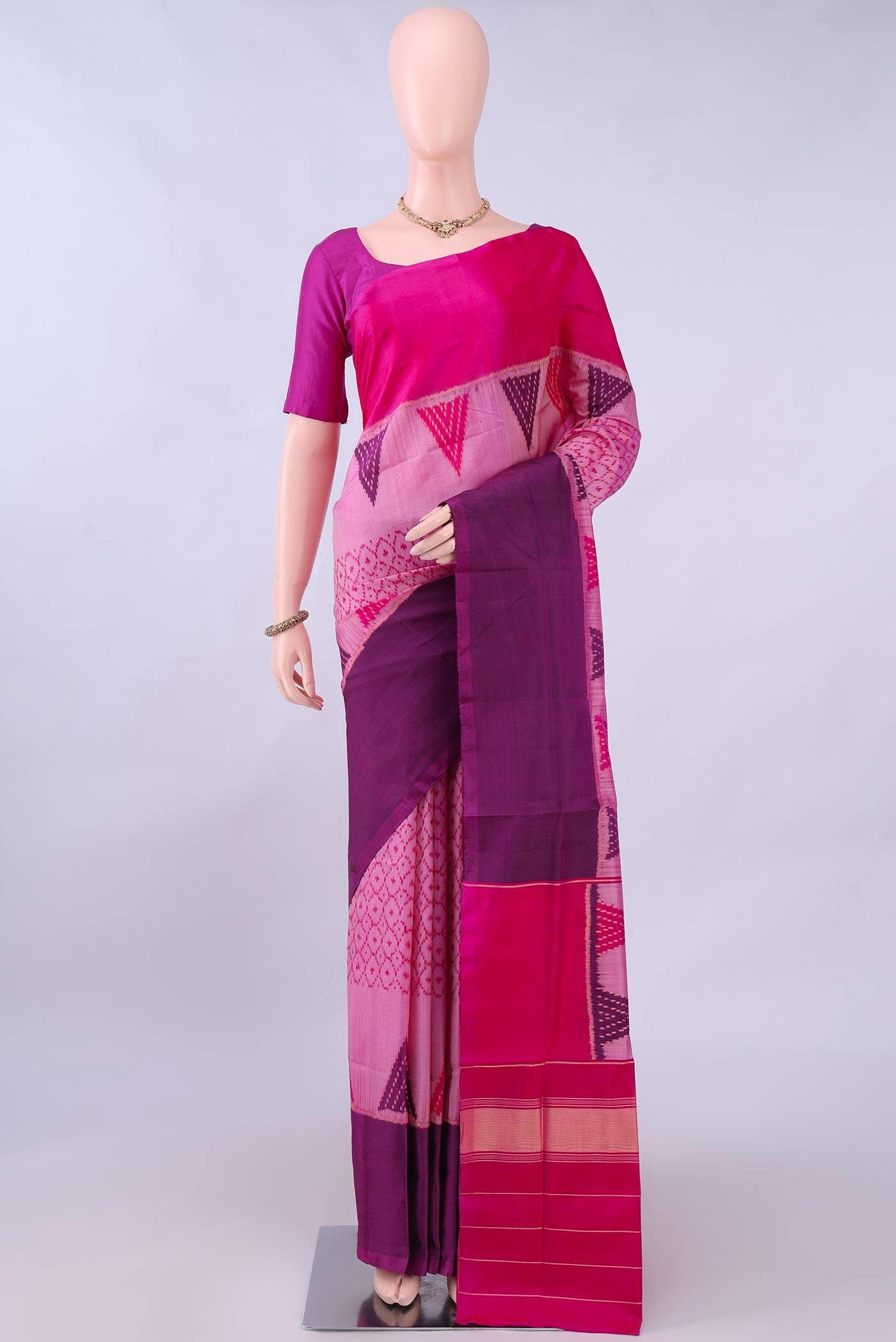 Purple Rajkot Patola Silk Saree