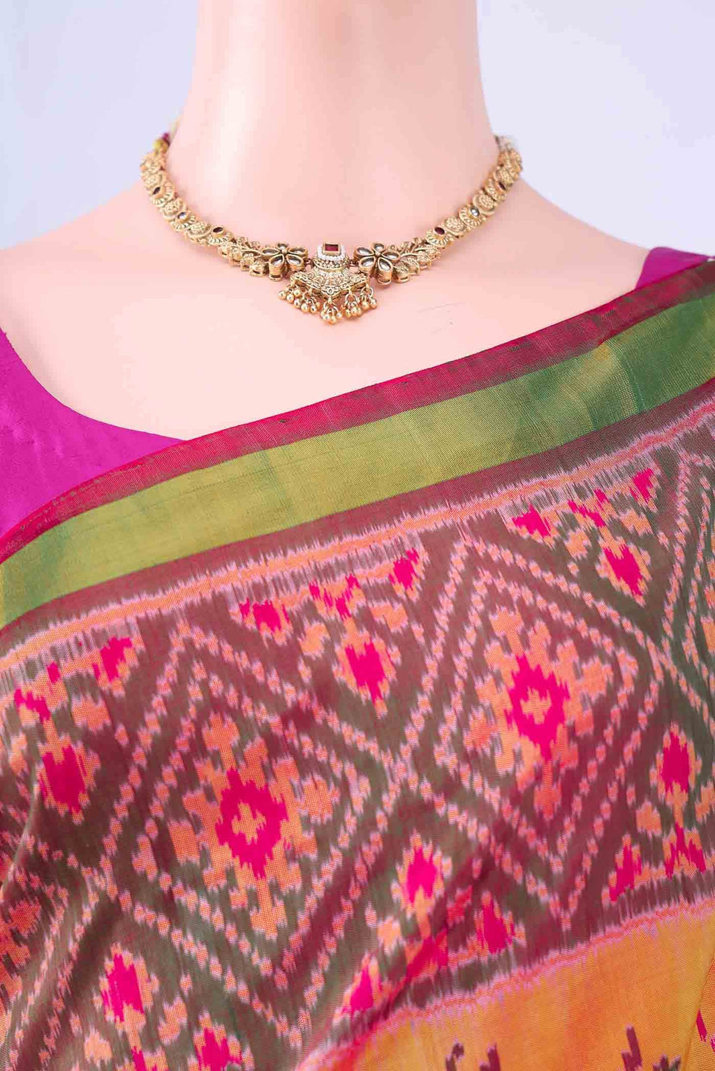 Brown Rajkot Patola Silk Saree