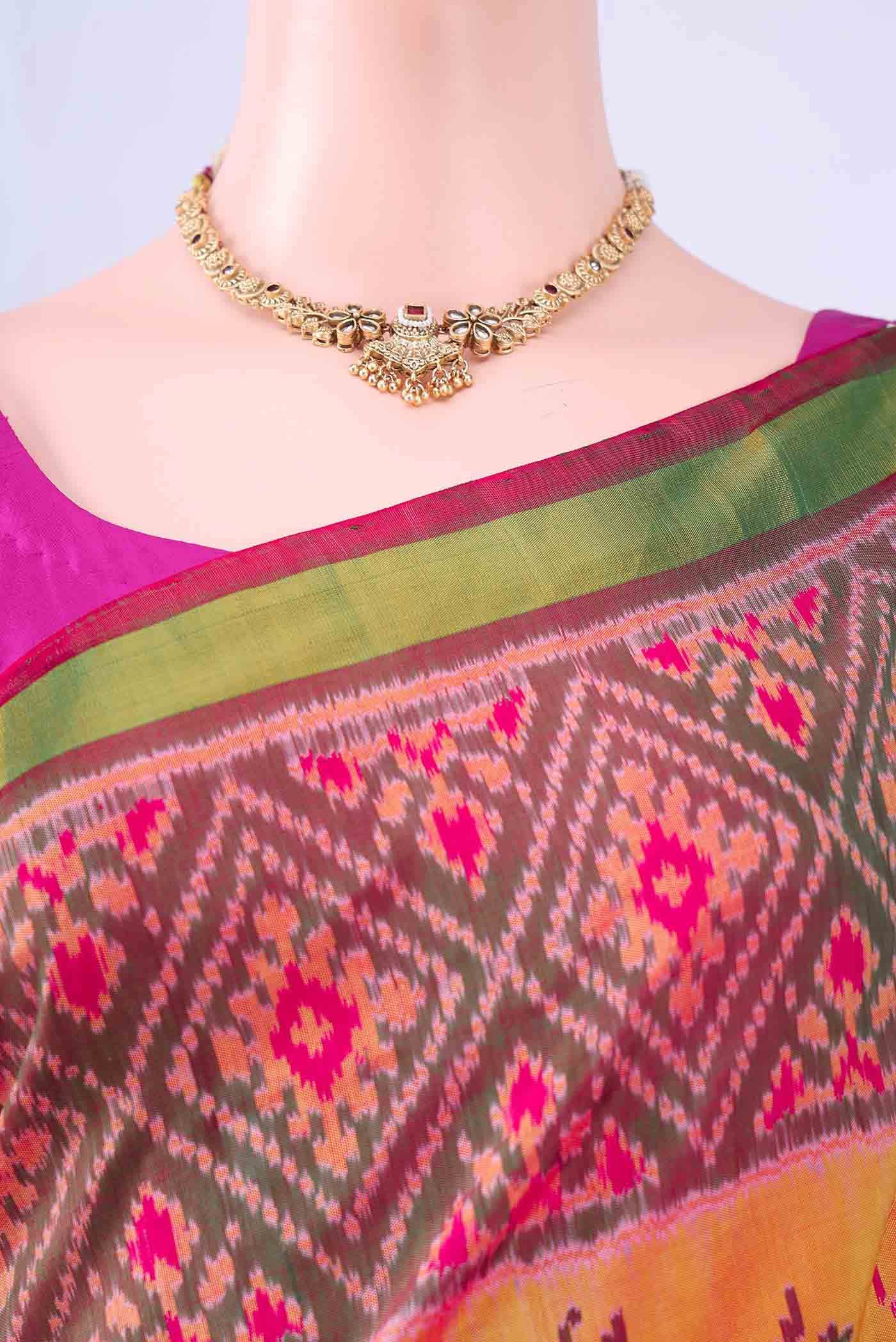 Brown Rajkot Patola Silk Saree