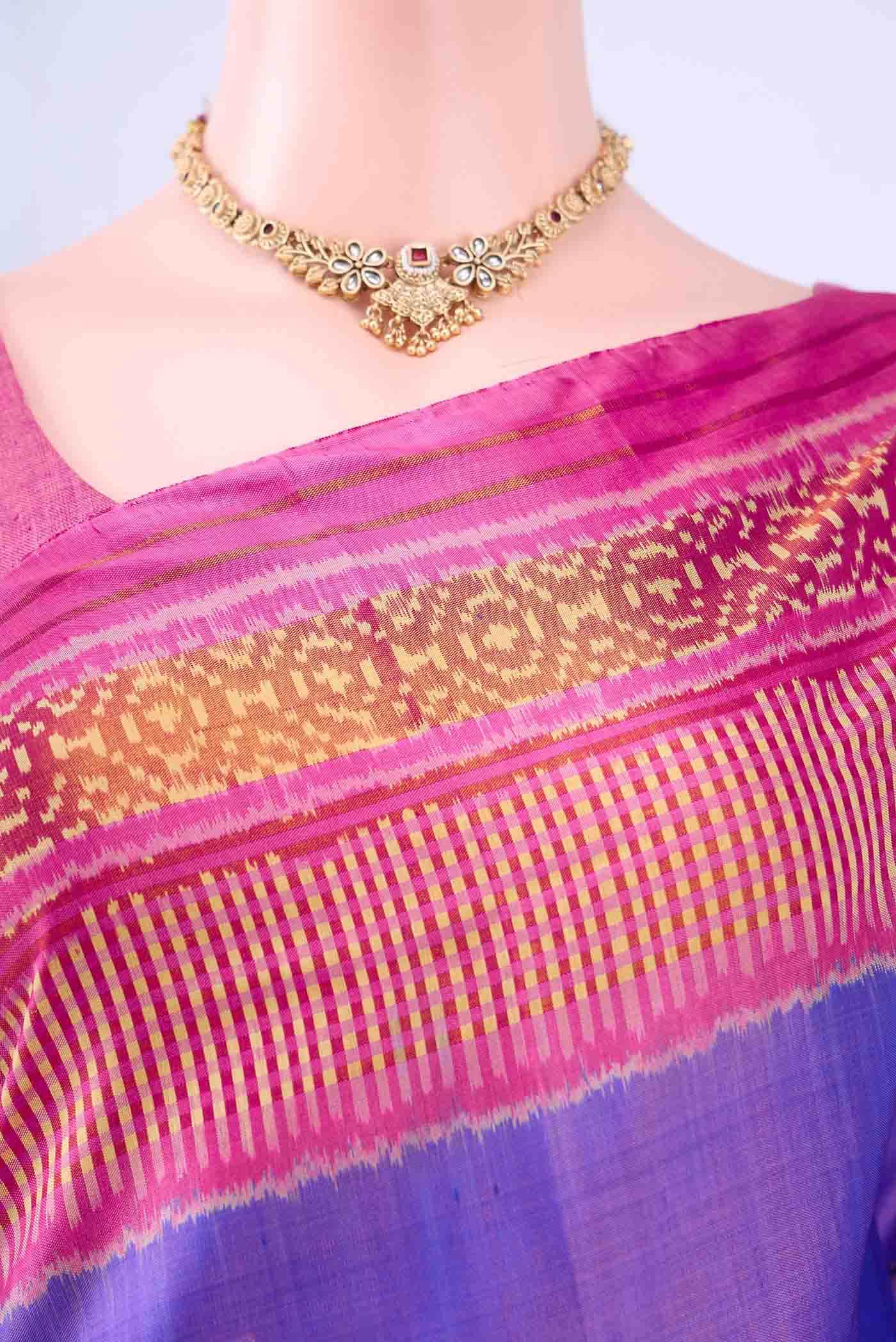 Purple Rajkot Patola Silk Saree
