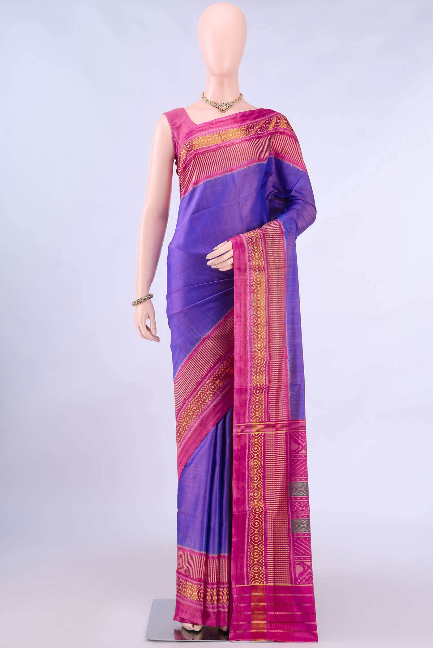 Purple Rajkot Patola Silk Saree