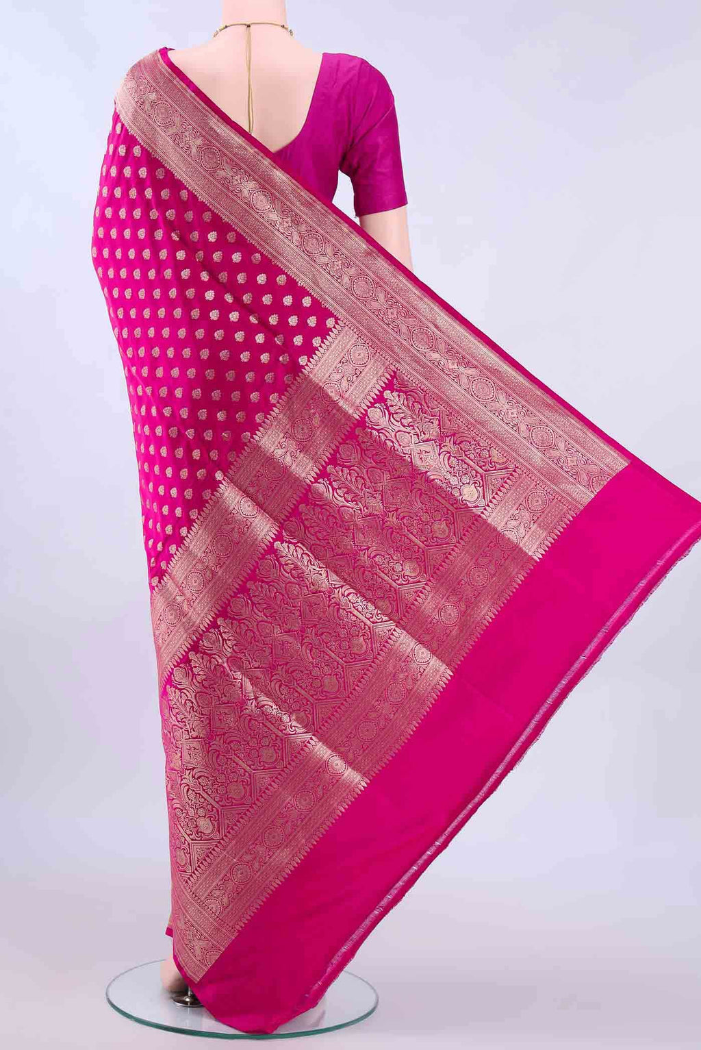 Pink Banarasi Silk Saree