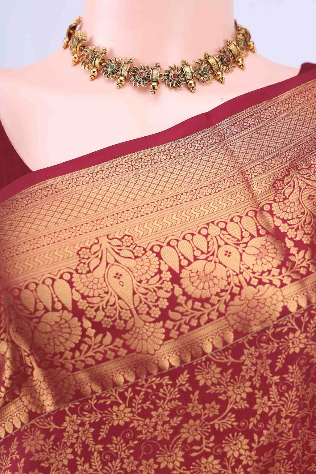 Red Bangalore Silk Saree
