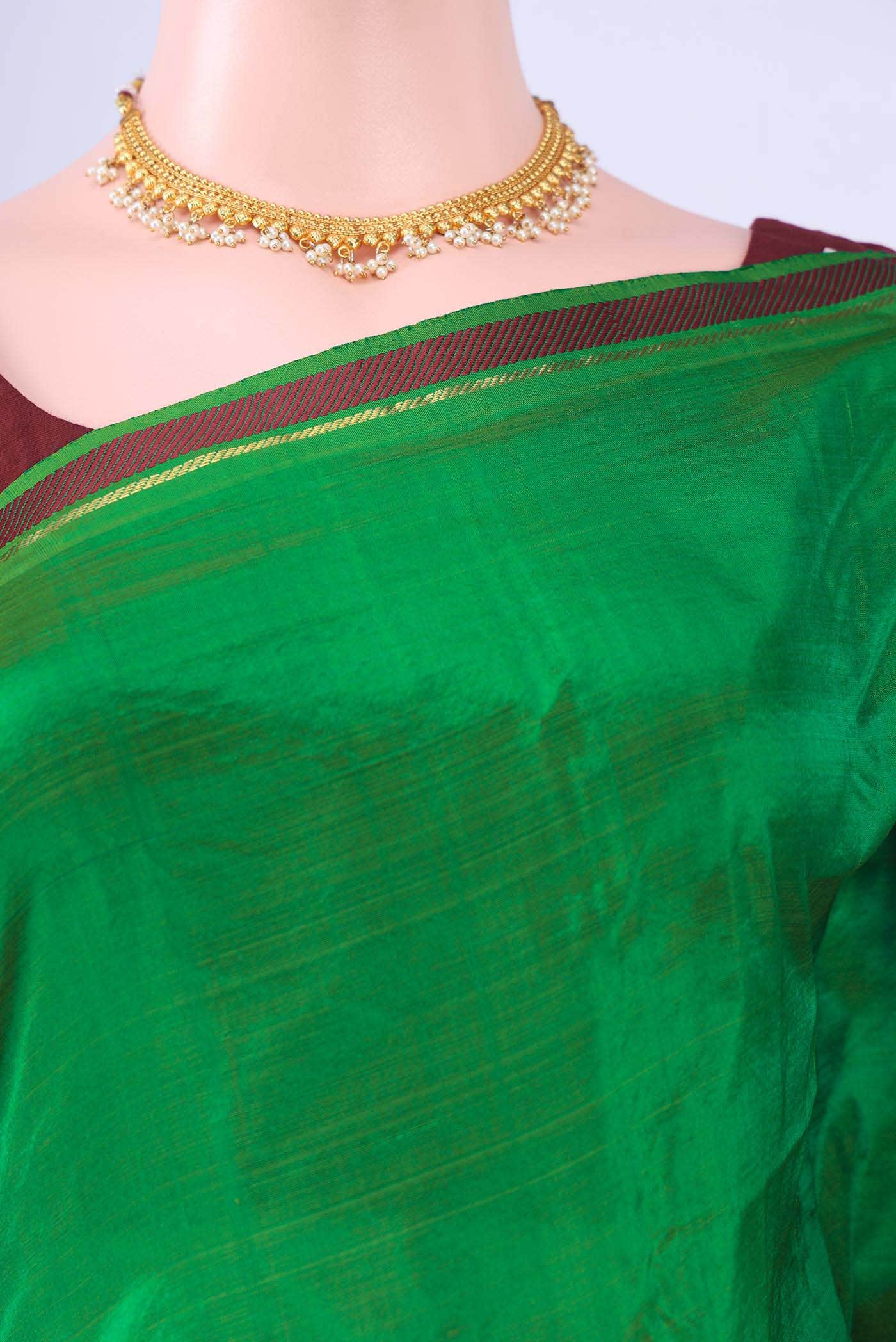 Green Kanchipuram Saree