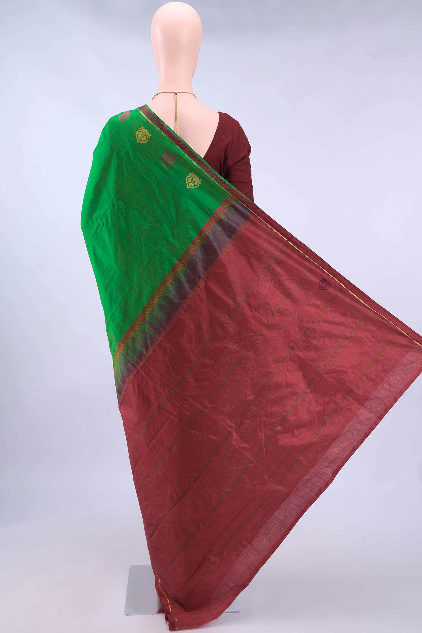 Green Kanchipuram Saree
