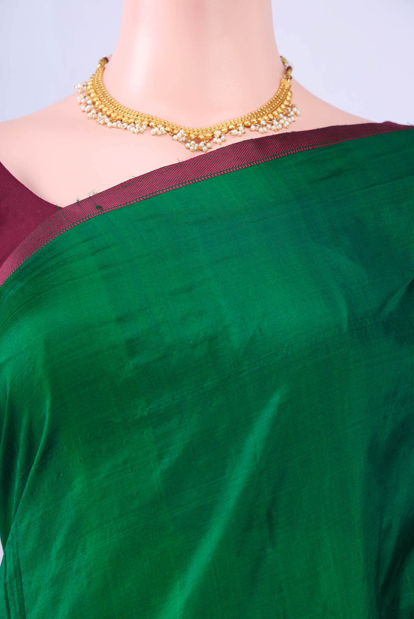 no Dual Tone Kanchipuram Silk Saree