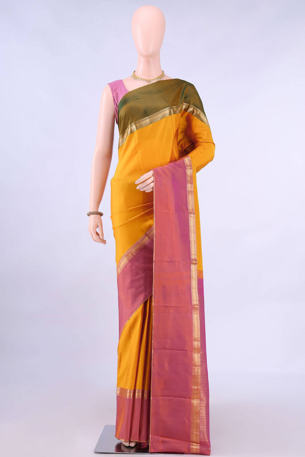 no Dual Tone Nangavalli Silk [ Salem ] Saree