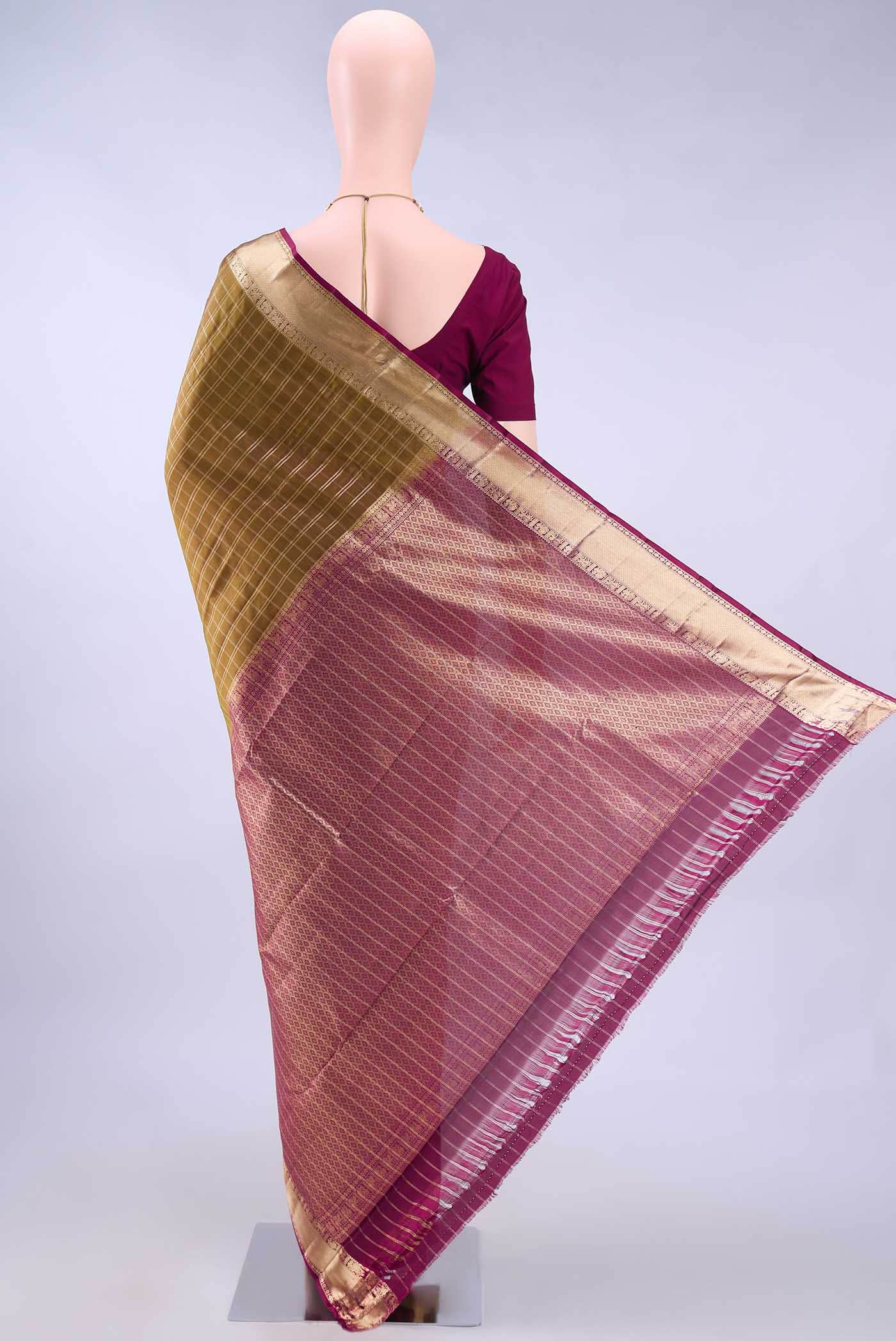 no Dual Tone Nangavalli Silk [ Salem ] Saree