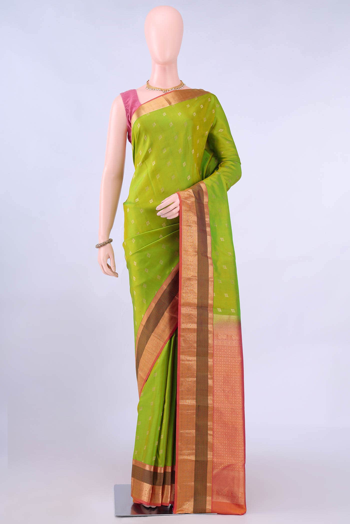 no Dual Tone Nangavalli Silk [ Salem ] Saree