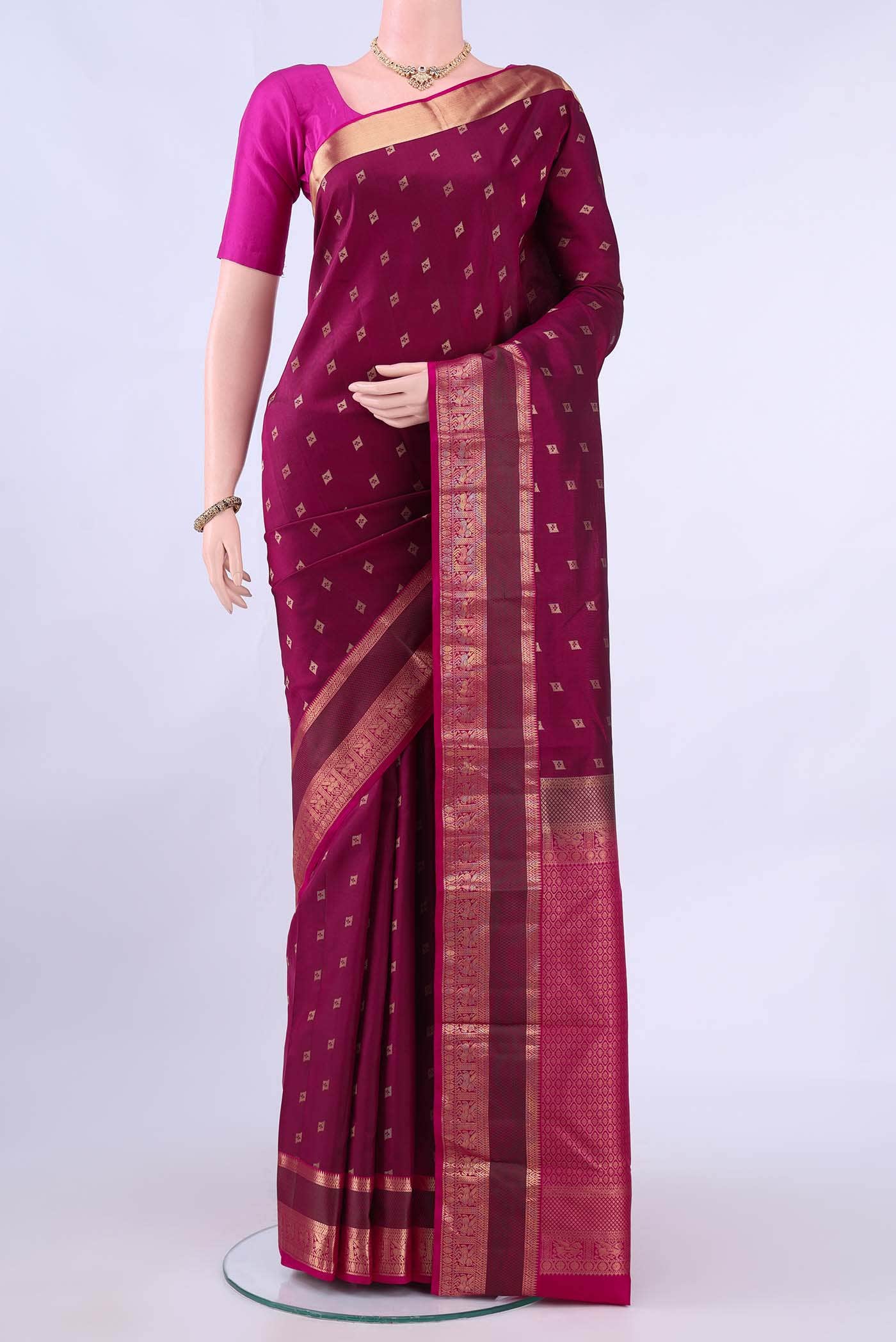 no Dual Tone Nangavalli Silk [ Salem ] Saree
