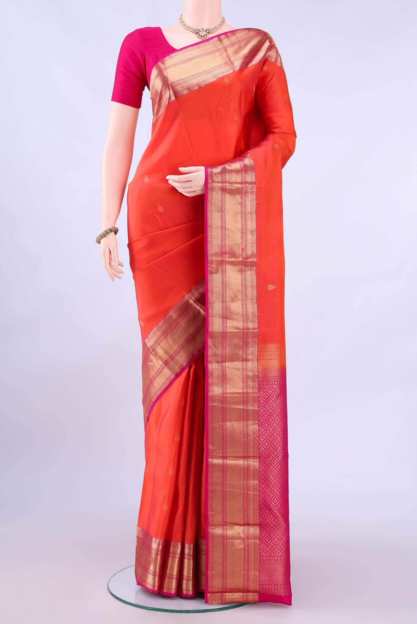 no Dual Tone Nangavalli Silk [ Salem ] Saree