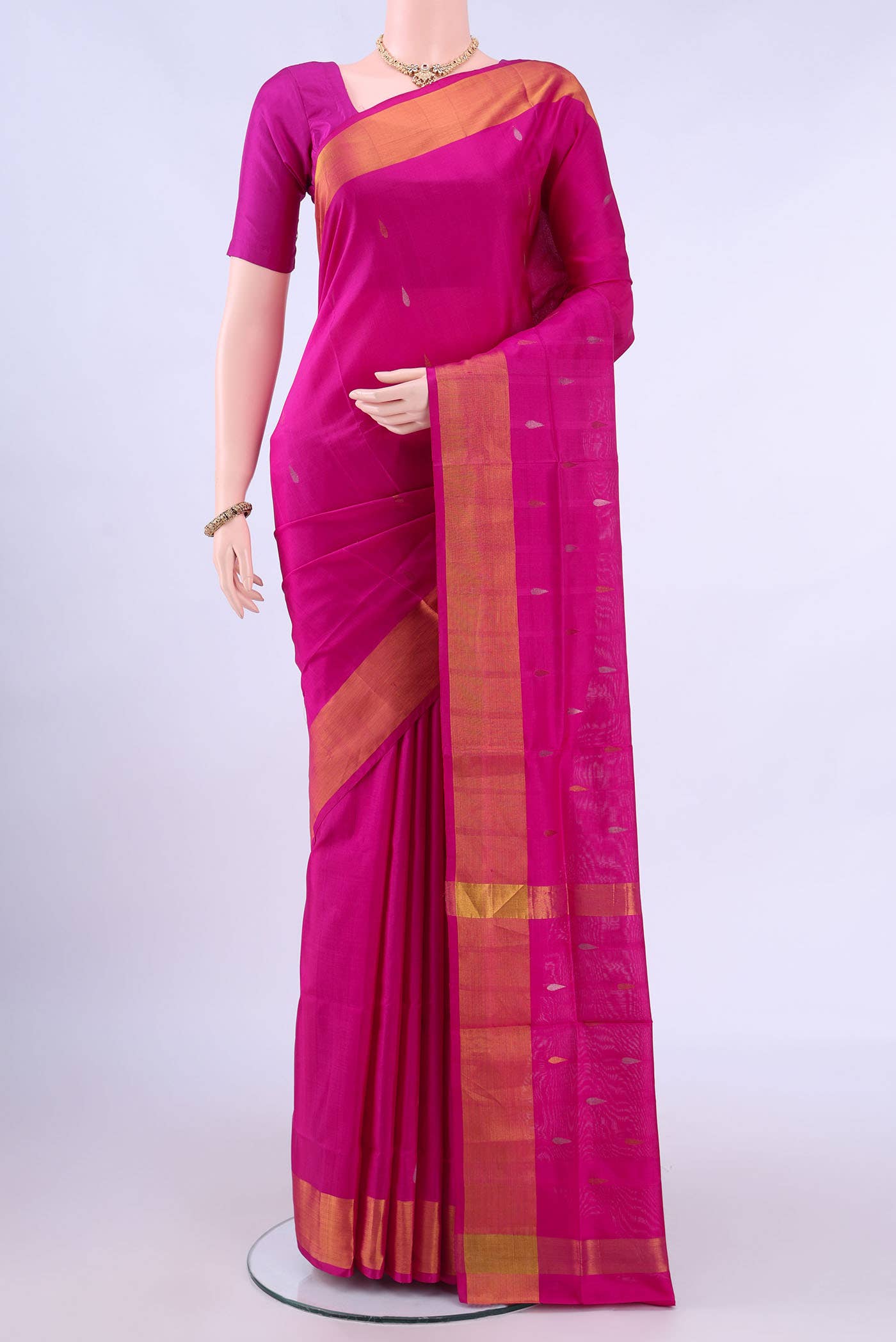 Pink Uppada Silk Saree