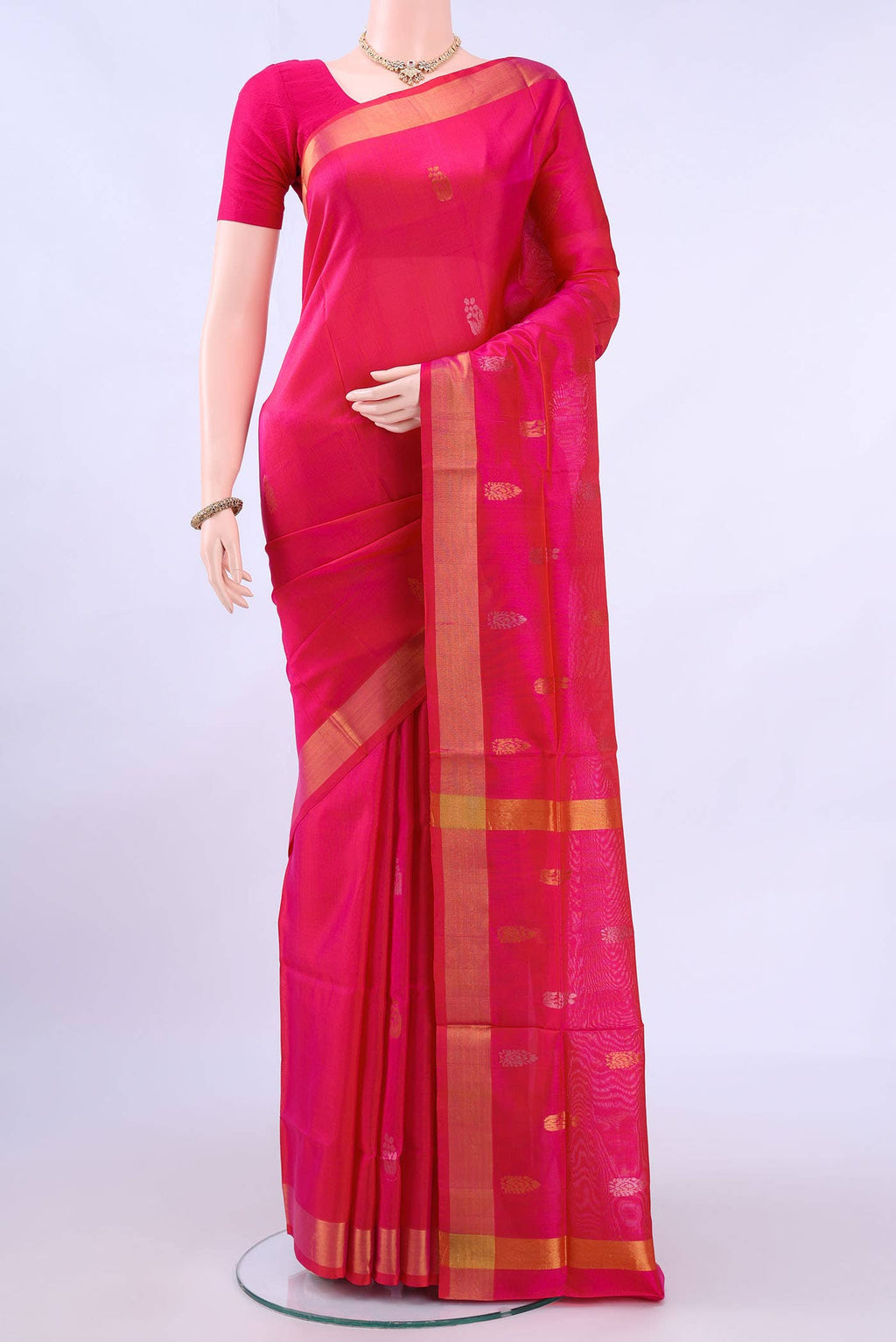 Pink Uppada Silk Saree
