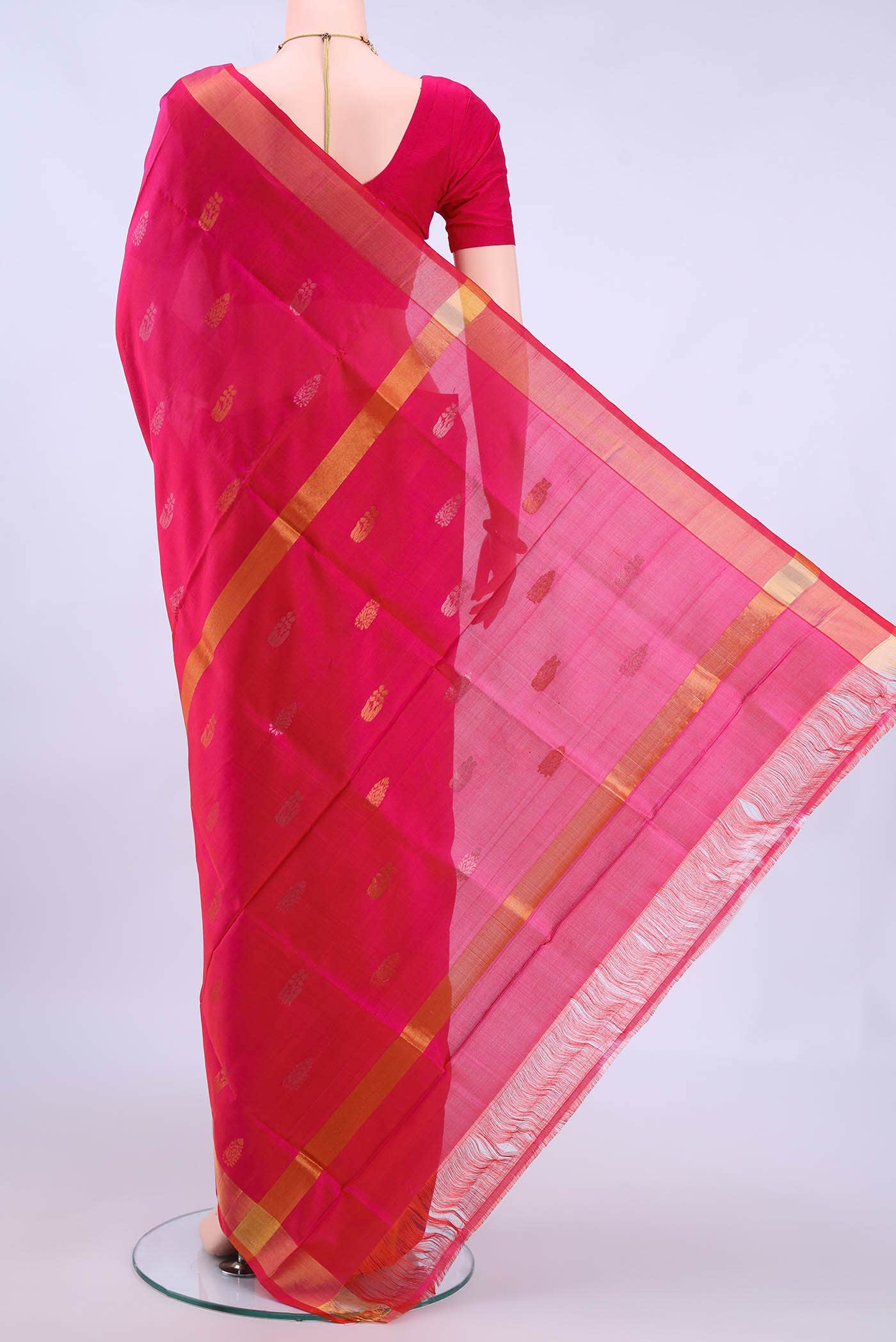 Pink Uppada Silk Saree