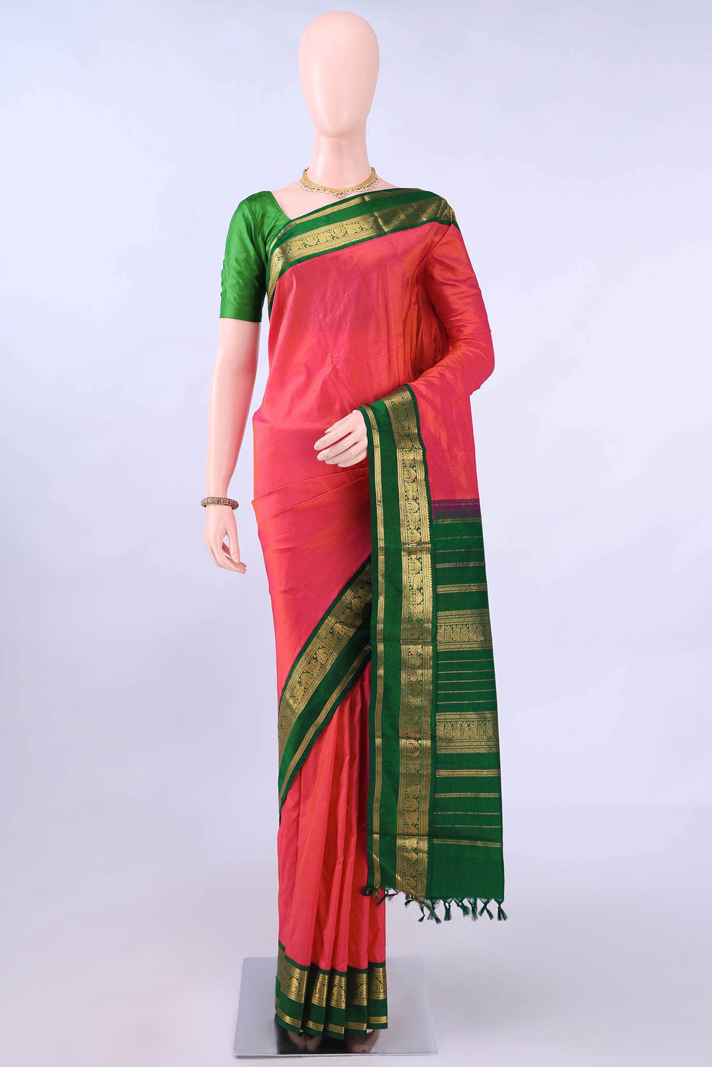 no Dual Tone Nangavalli Silk [ Salem ] Saree