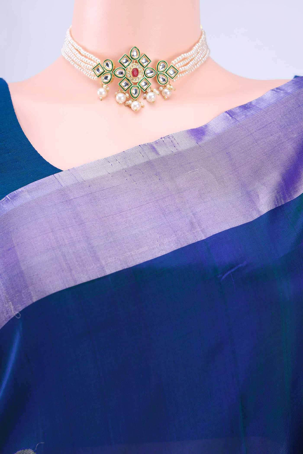 Turquoise Uppada Silk Saree