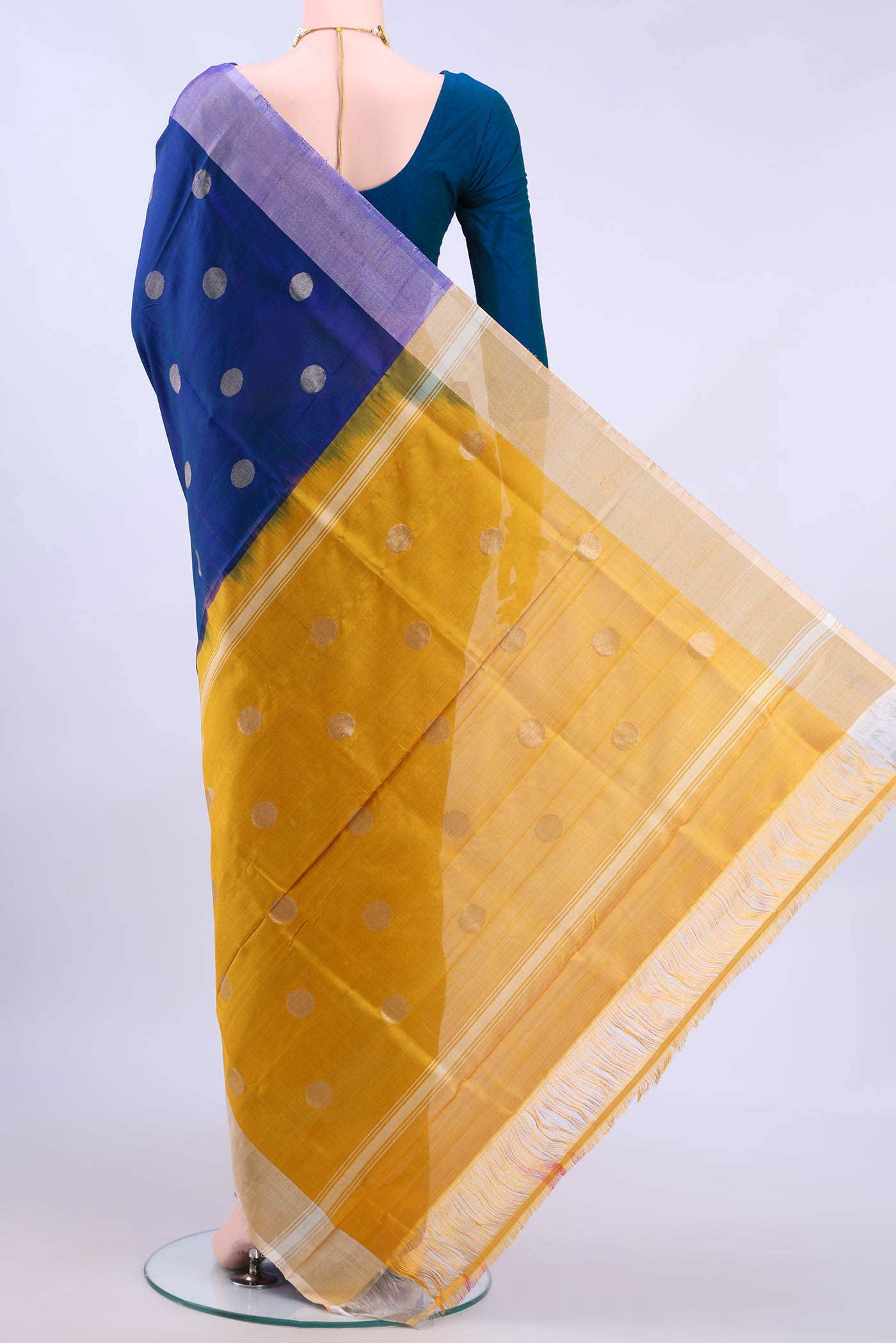 Turquoise Uppada Silk Saree