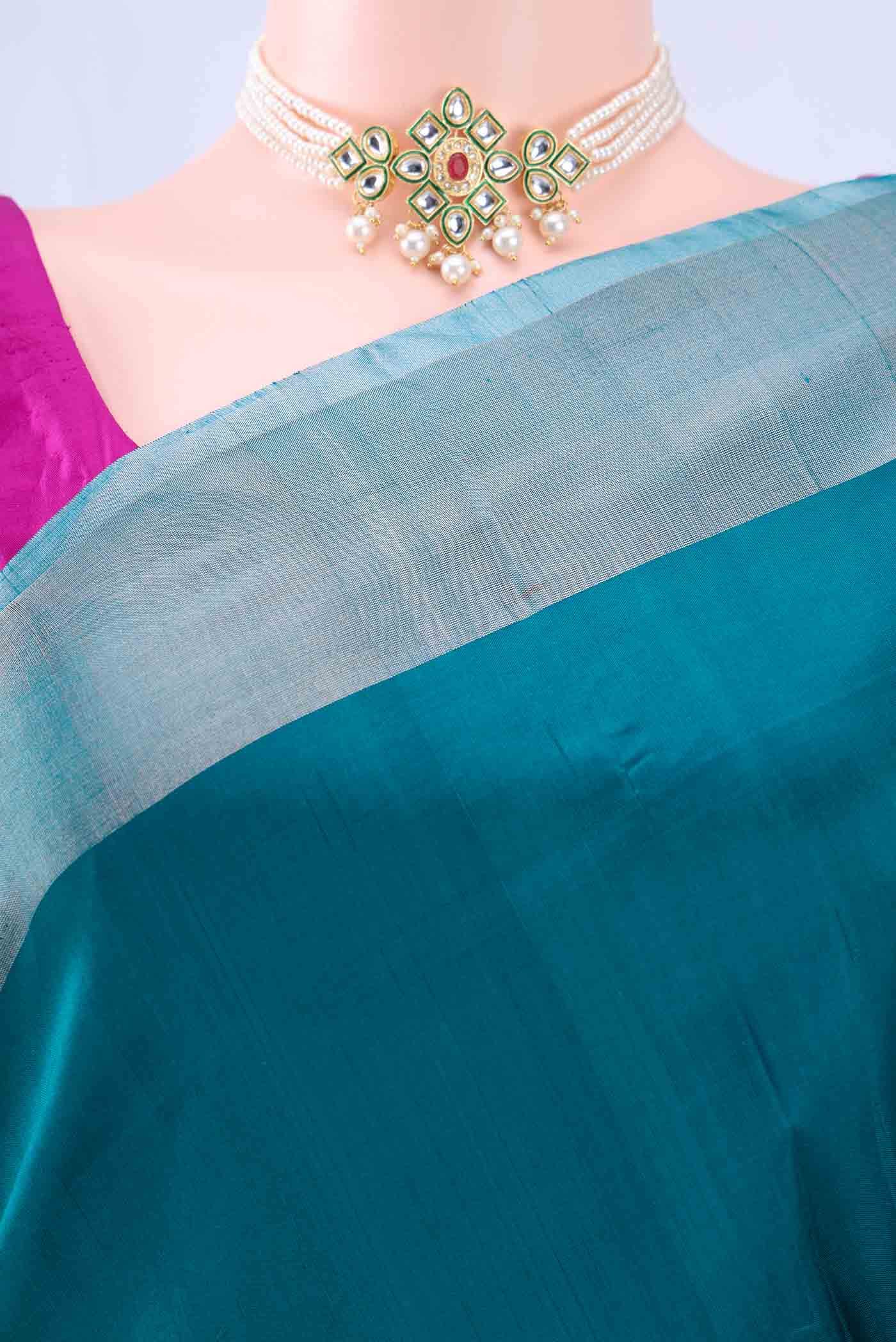 Blue Uppada Silk Saree