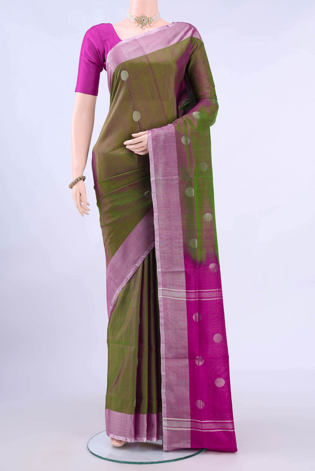 Green Uppada Silk Saree