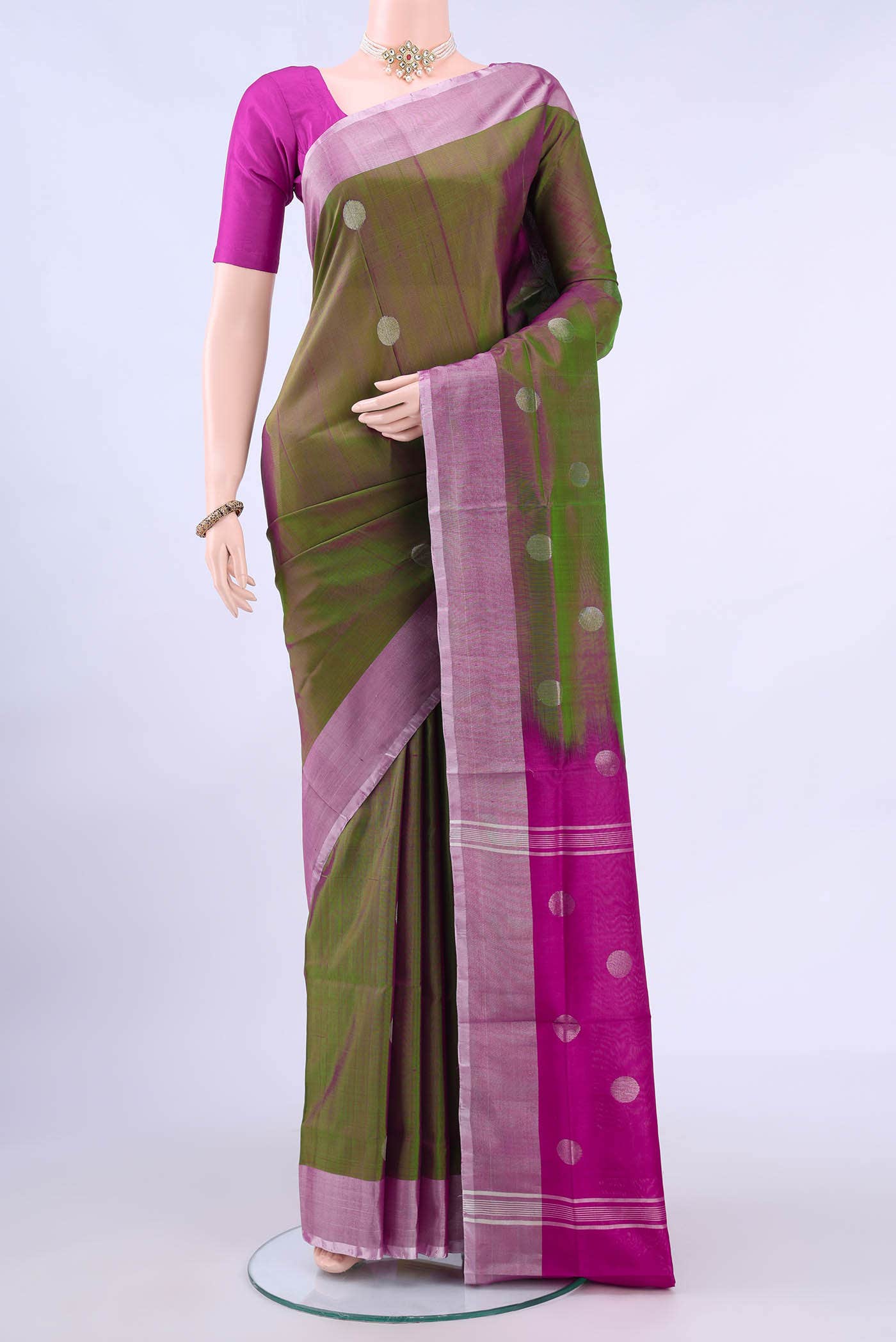 Green Uppada Silk Saree