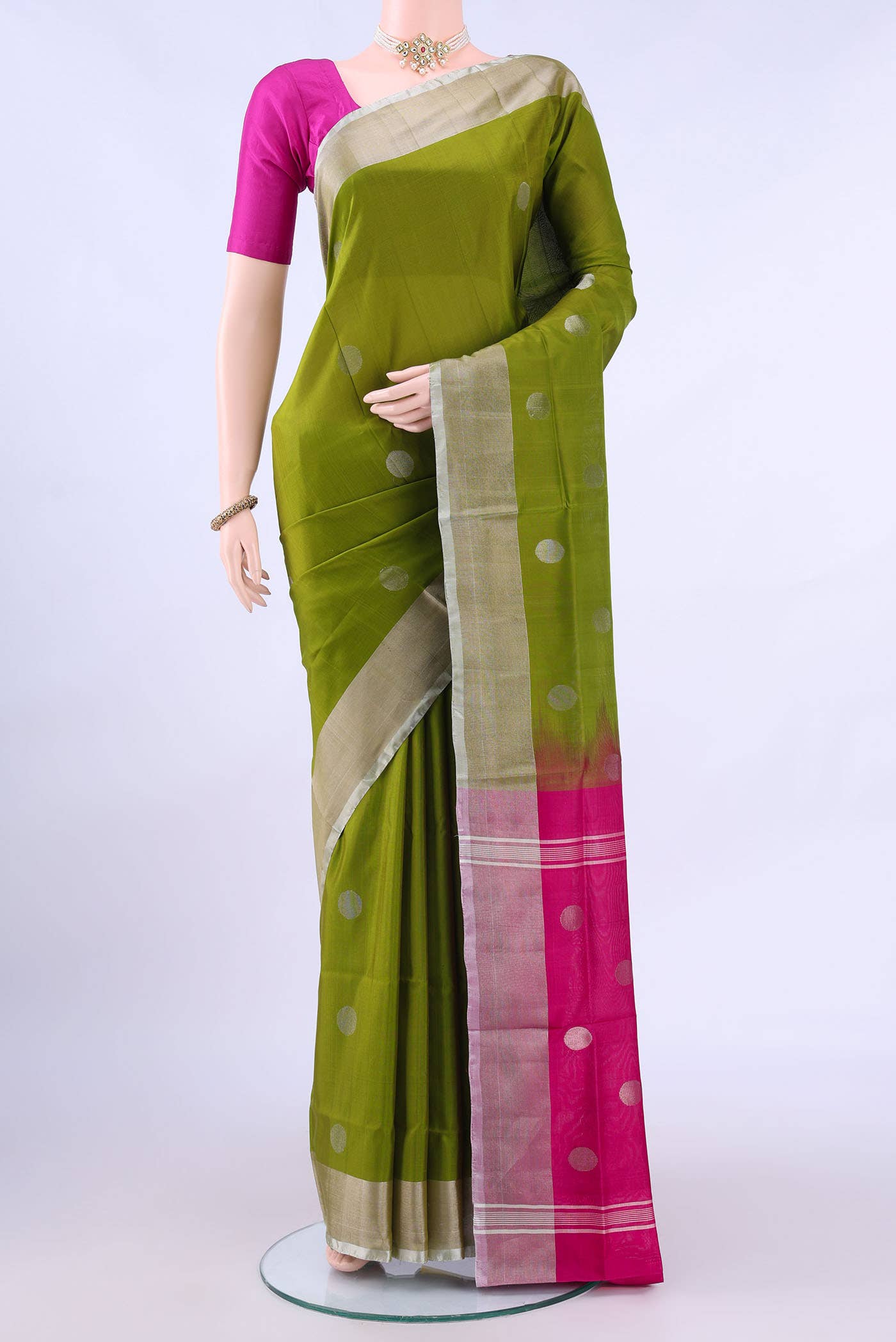 Green Uppada Silk Saree