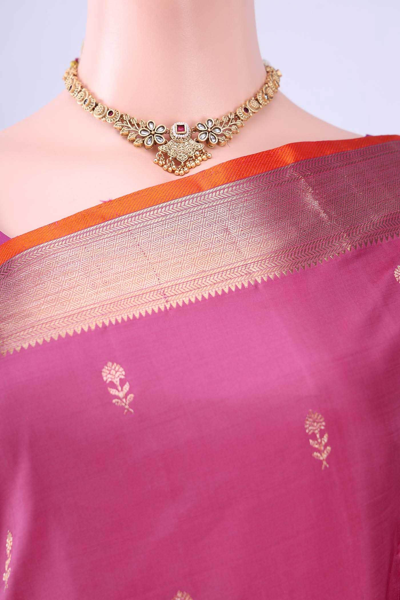 Rani Pink Nangavalli Silk [ Salem ] Saree