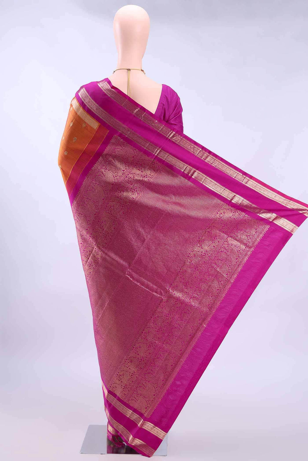 Rust Nangavalli Silk [ Salem ] Saree