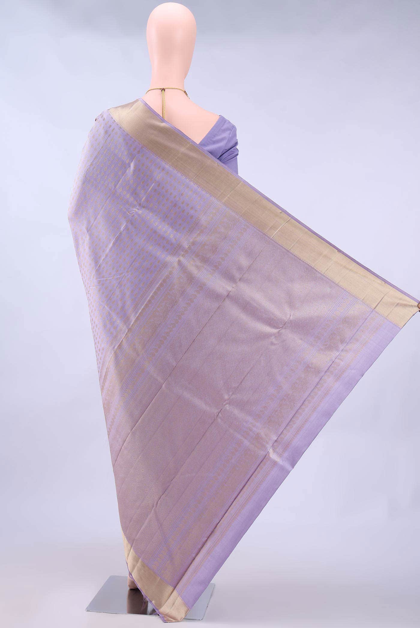 Purple Kanchipuram Silk Saree