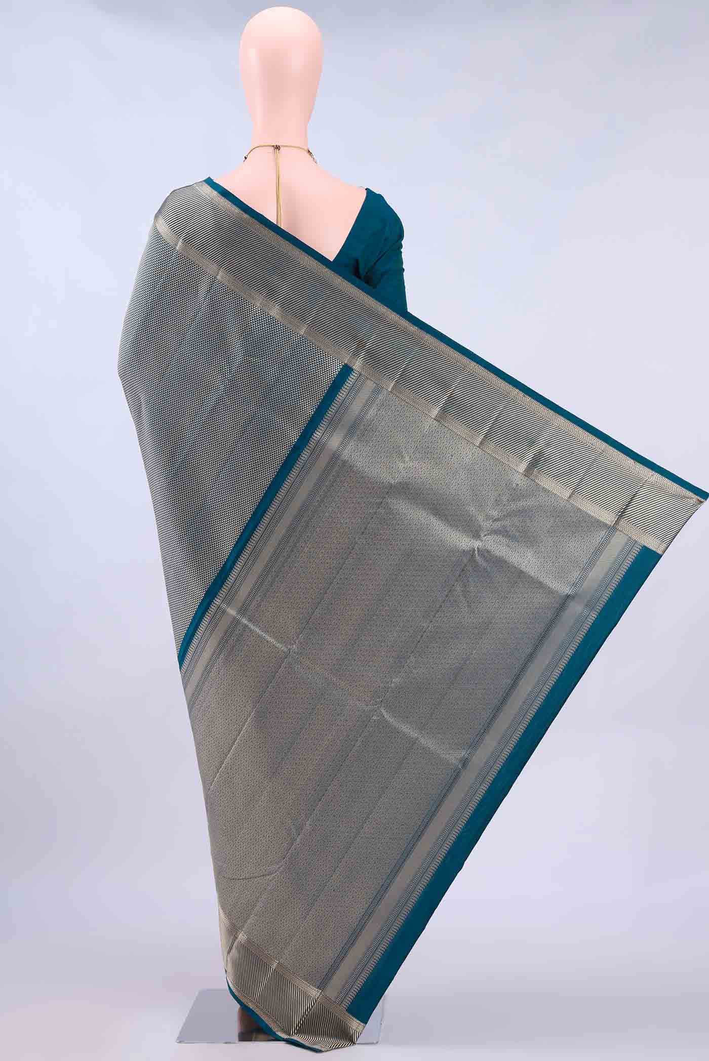 Blue Kanchipuram Silk Saree