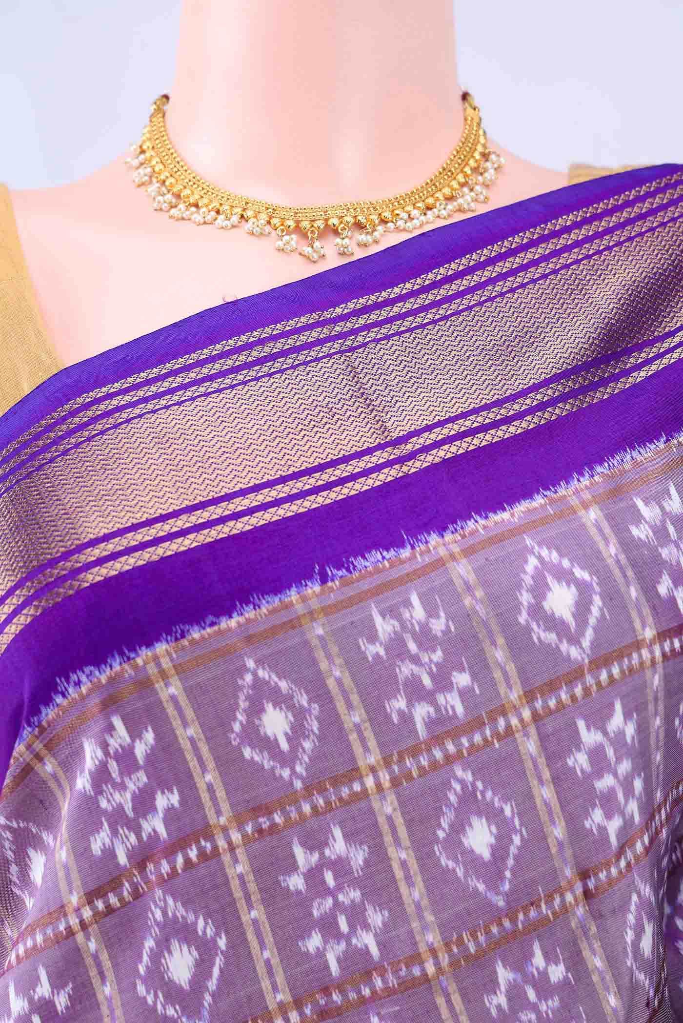 multi Dual Tone Pochampally Silk Saree