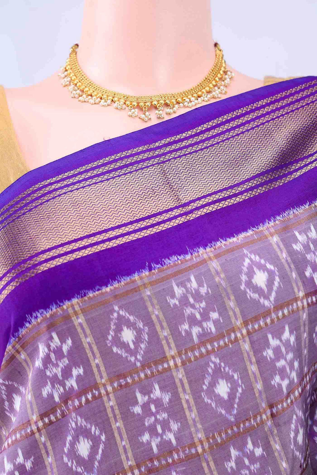 multi Dual Tone Pochampally Silk Saree
