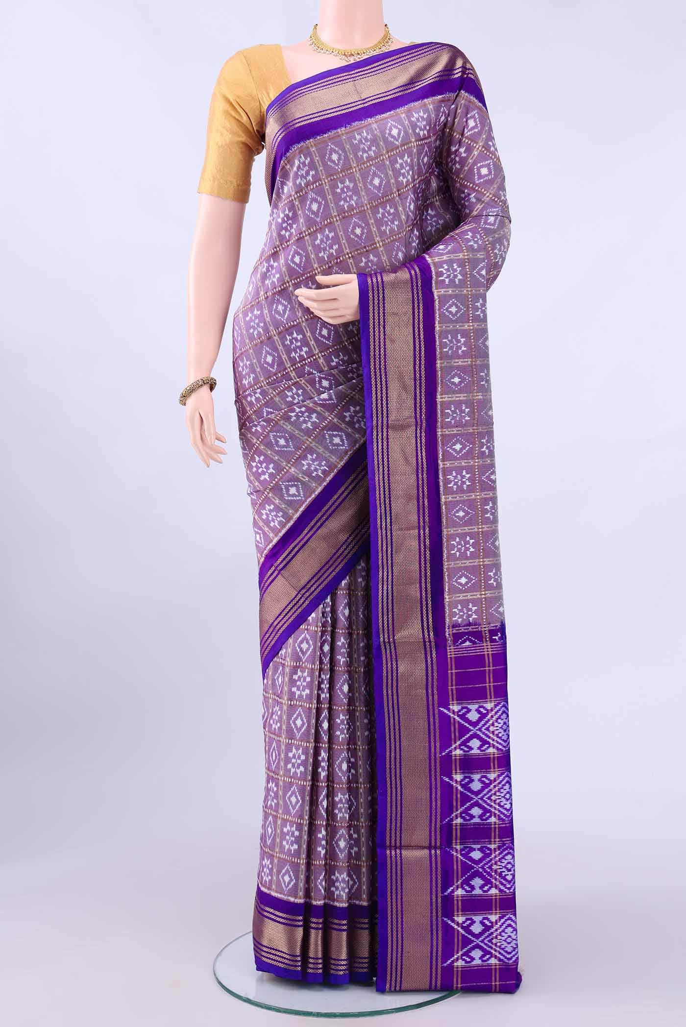 multi Dual Tone Pochampally Silk Saree