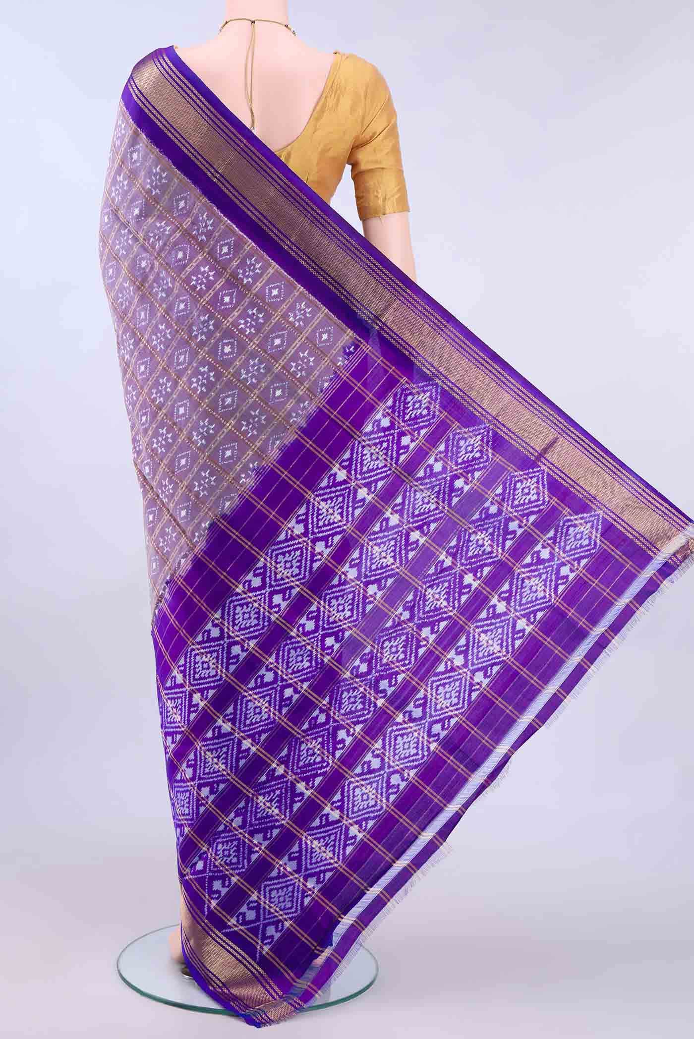 multi Dual Tone Pochampally Silk Saree