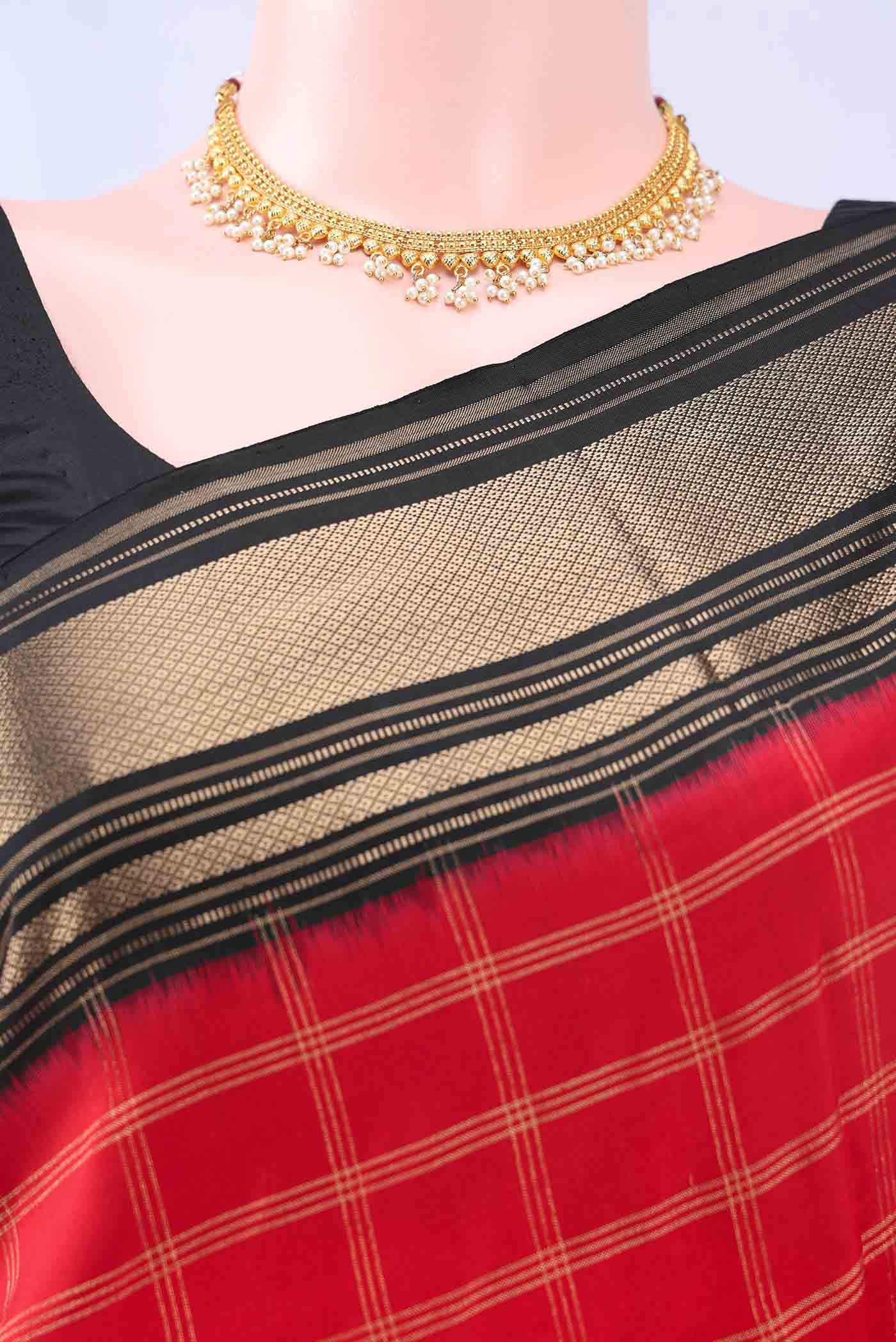 multi Dual Tone Pochampally Silk Saree