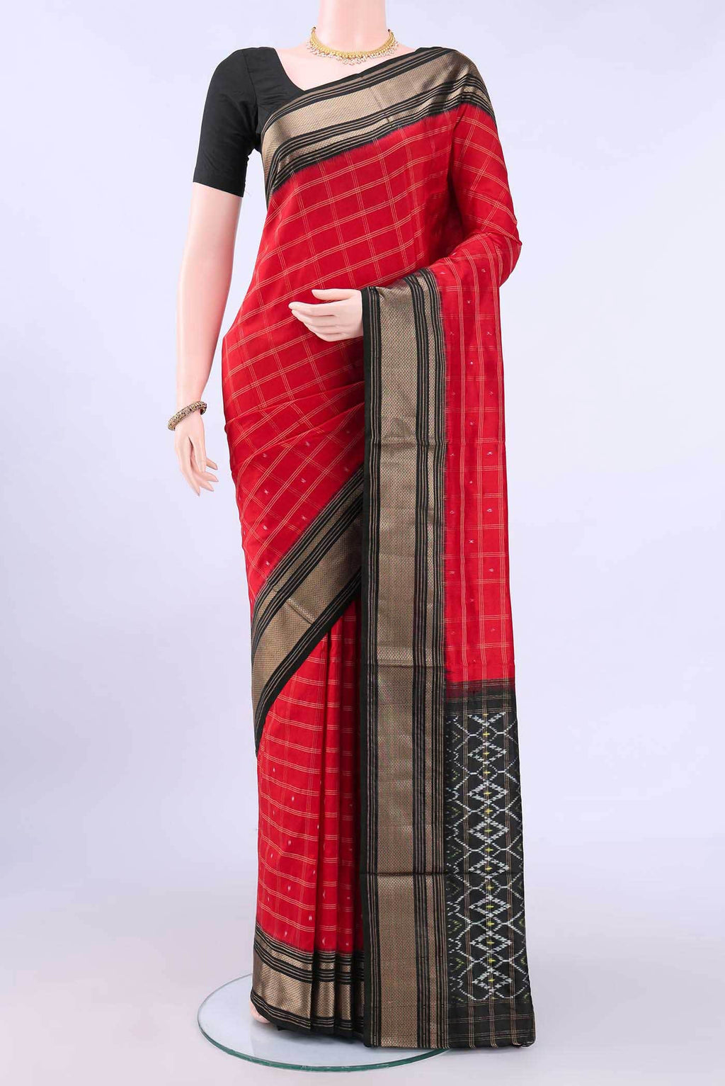 multi Dual Tone Pochampally Silk Saree