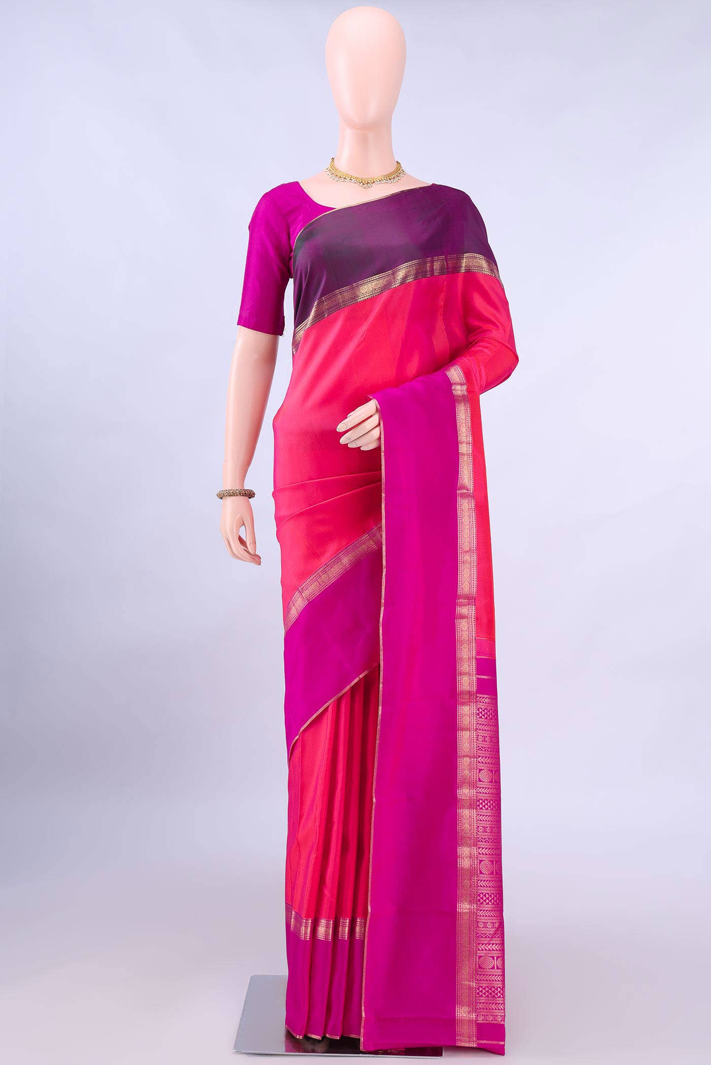 Pink Nangavalli Silk [ Salem ] Saree