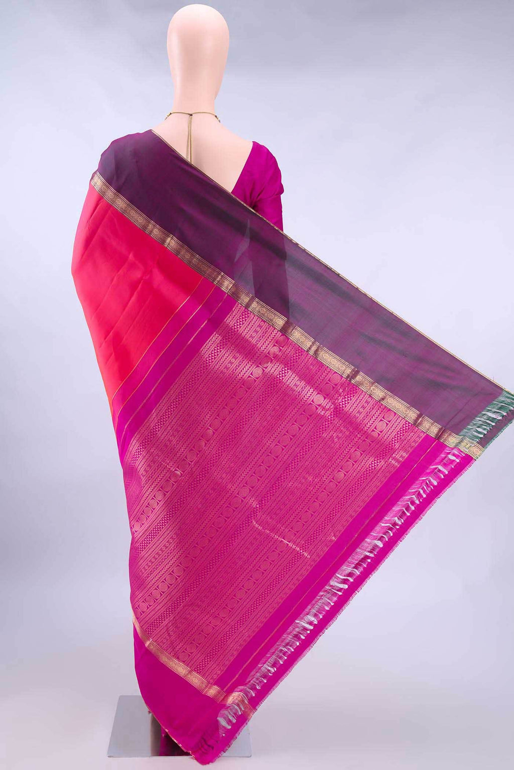 Pink Nangavalli Silk [ Salem ] Saree