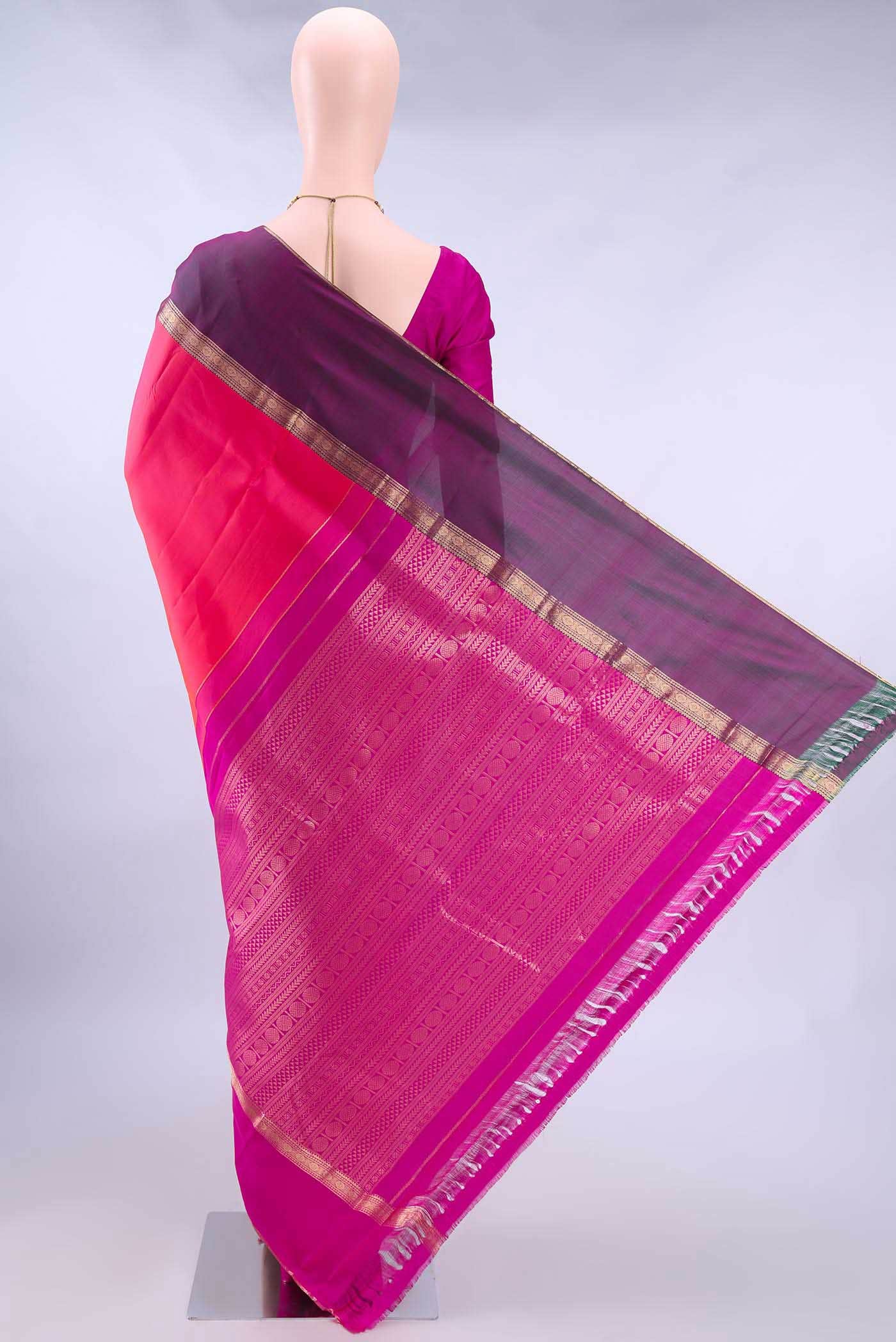 Pink Nangavalli Silk [ Salem ] Saree