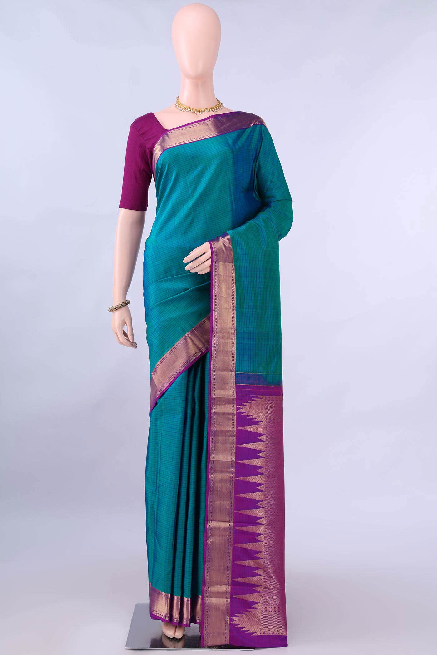 no Dual Tone Nangavalli Silk [ Salem ] Saree