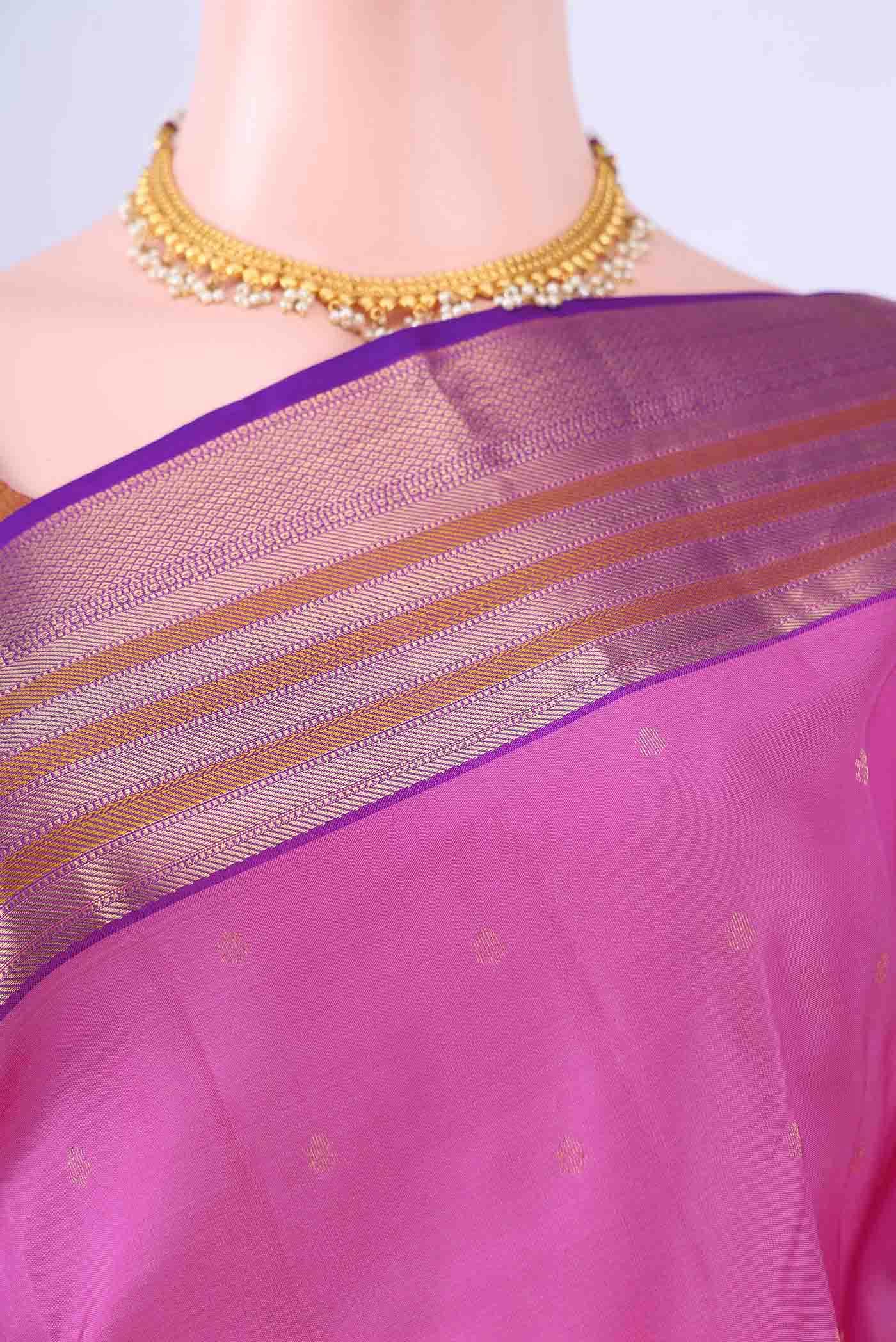 Pink Nangavalli Silk [ Salem ] Saree