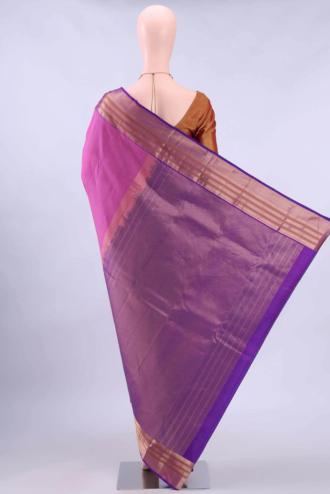 Pink Nangavalli Silk [ Salem ] Saree