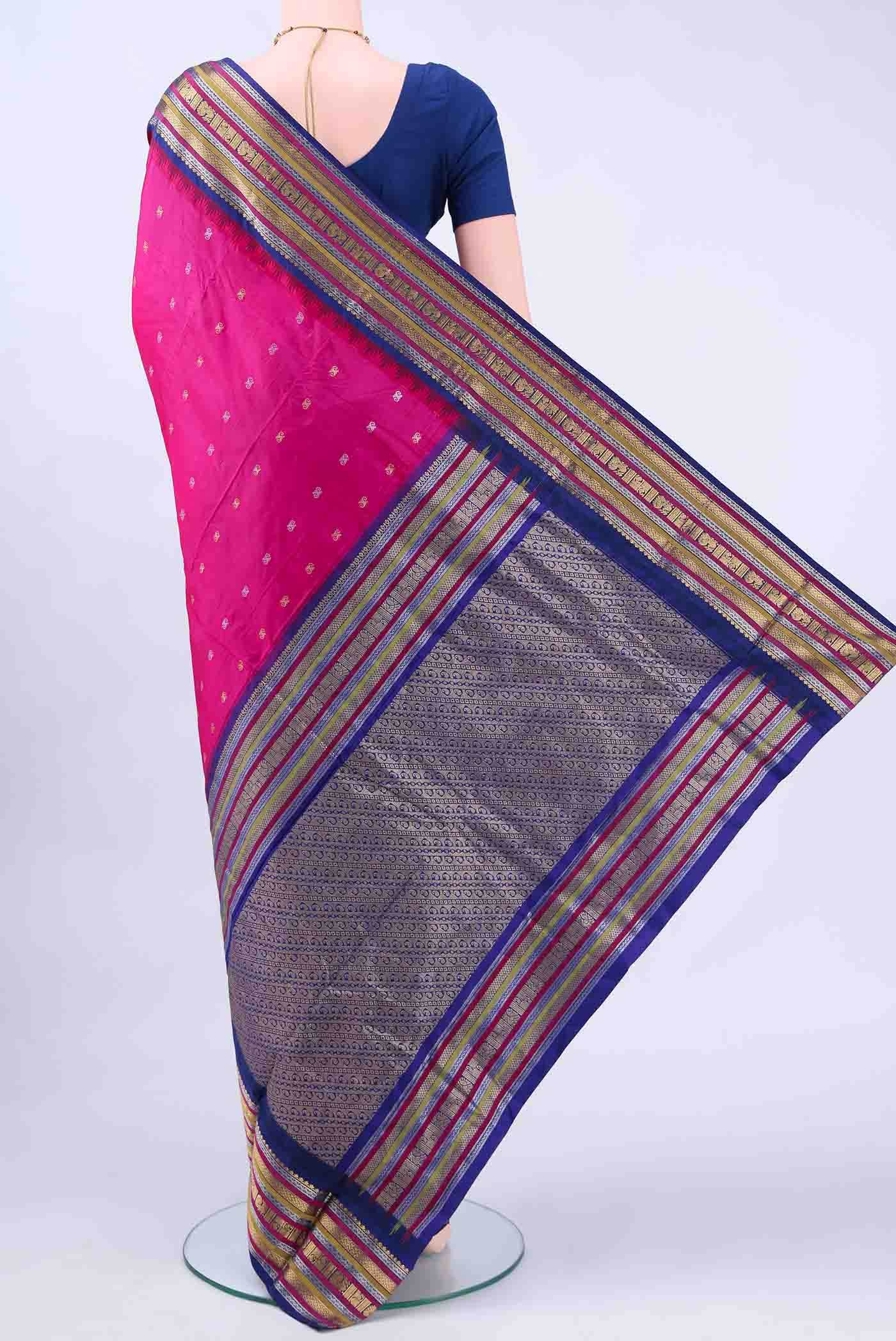 Rani Pink Bangalore Silk Saree