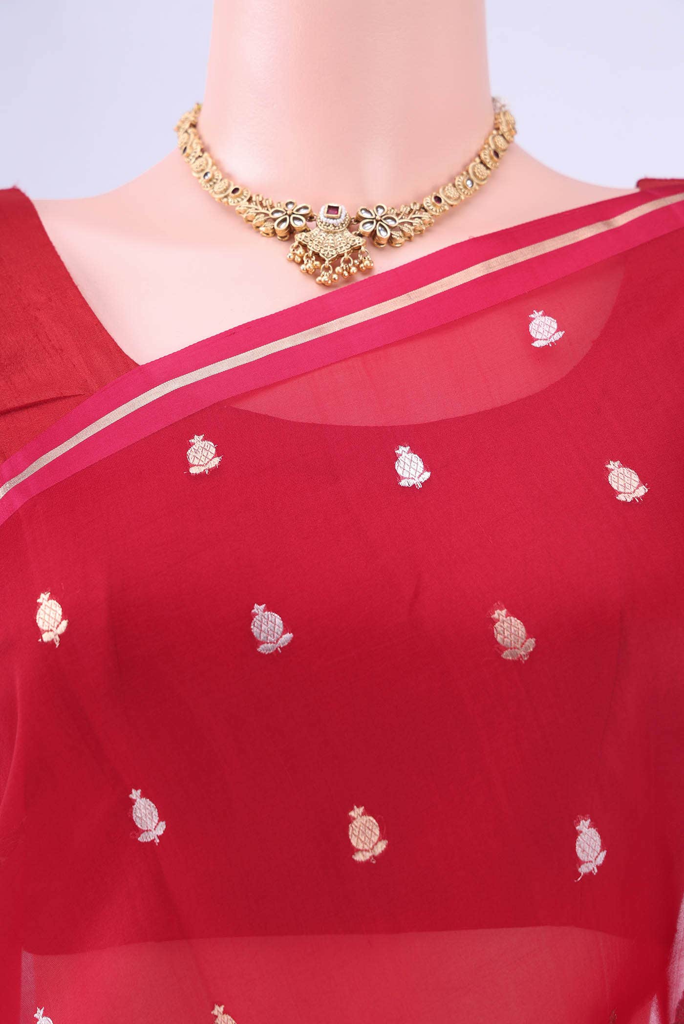 Red Banarasi Silk Saree
