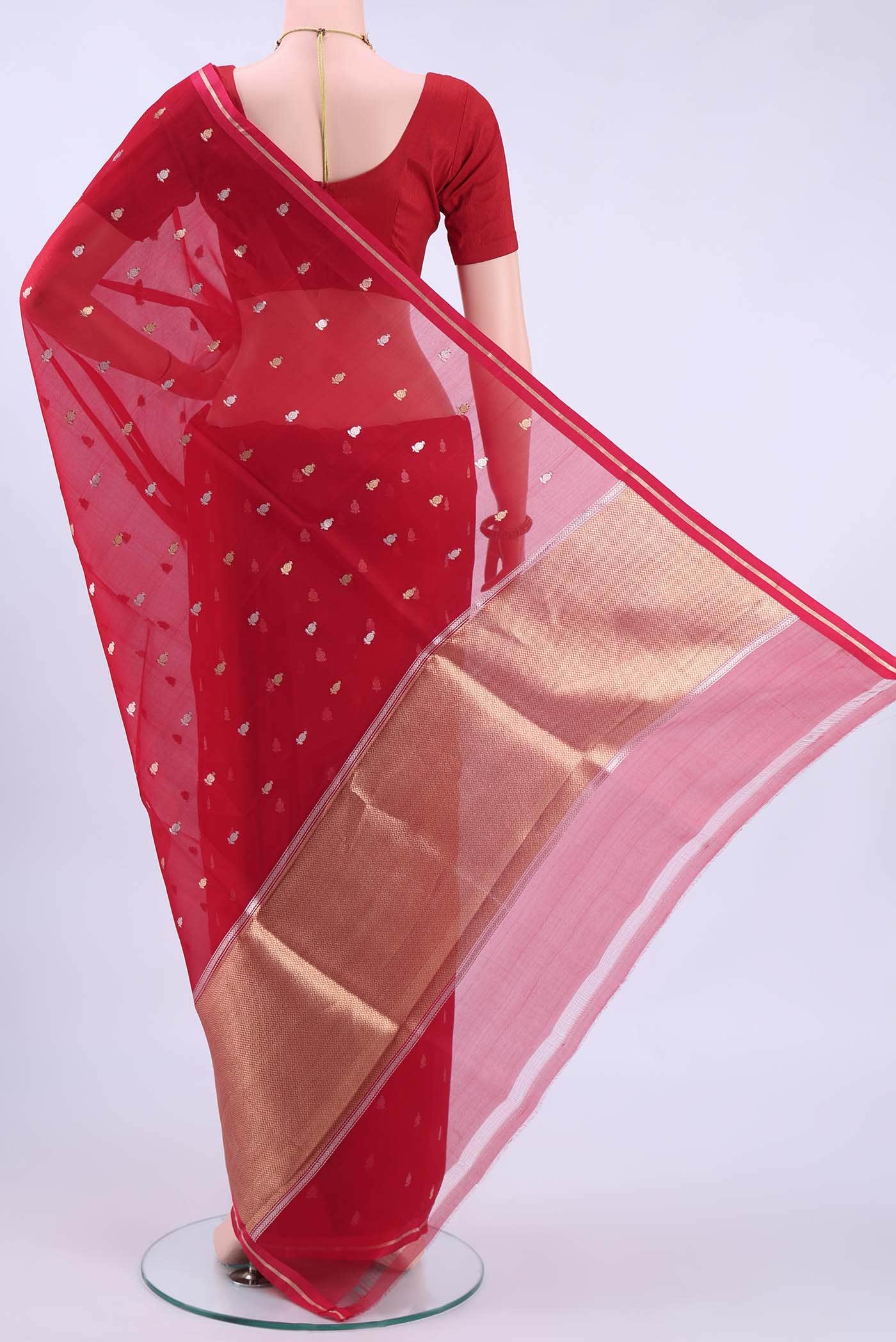 Red Banarasi Silk Saree