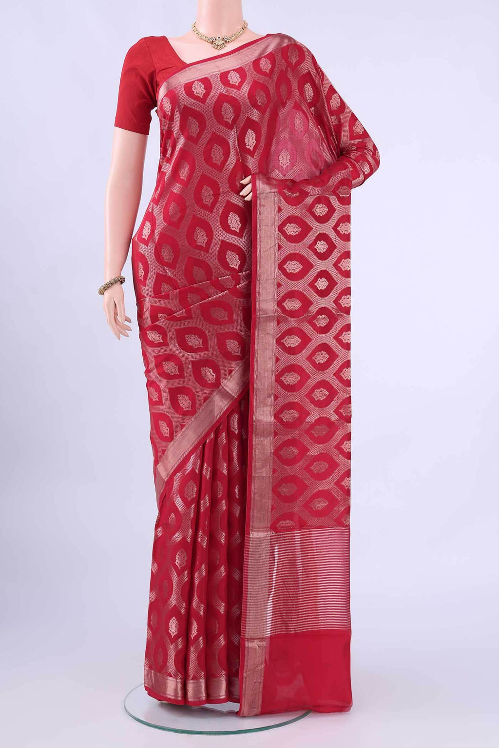 Red Banarasi Silk Saree