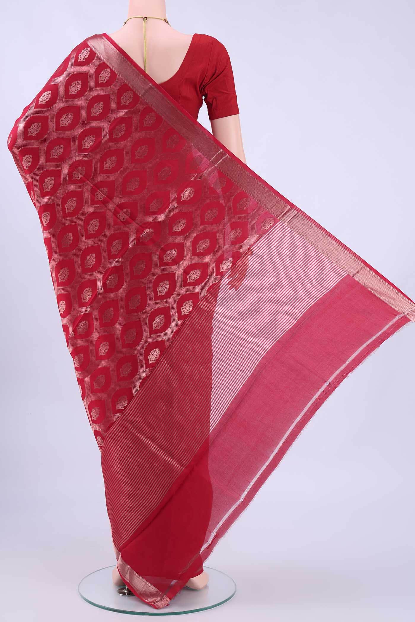 Red Banarasi Silk Saree