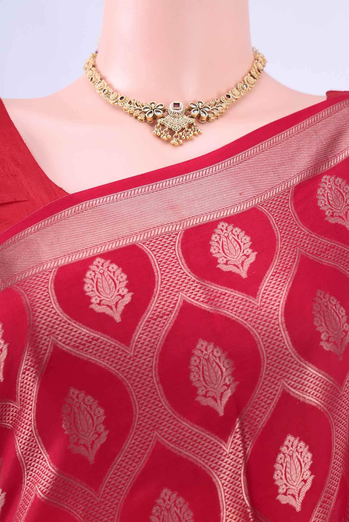 Red Banarasi Silk Saree