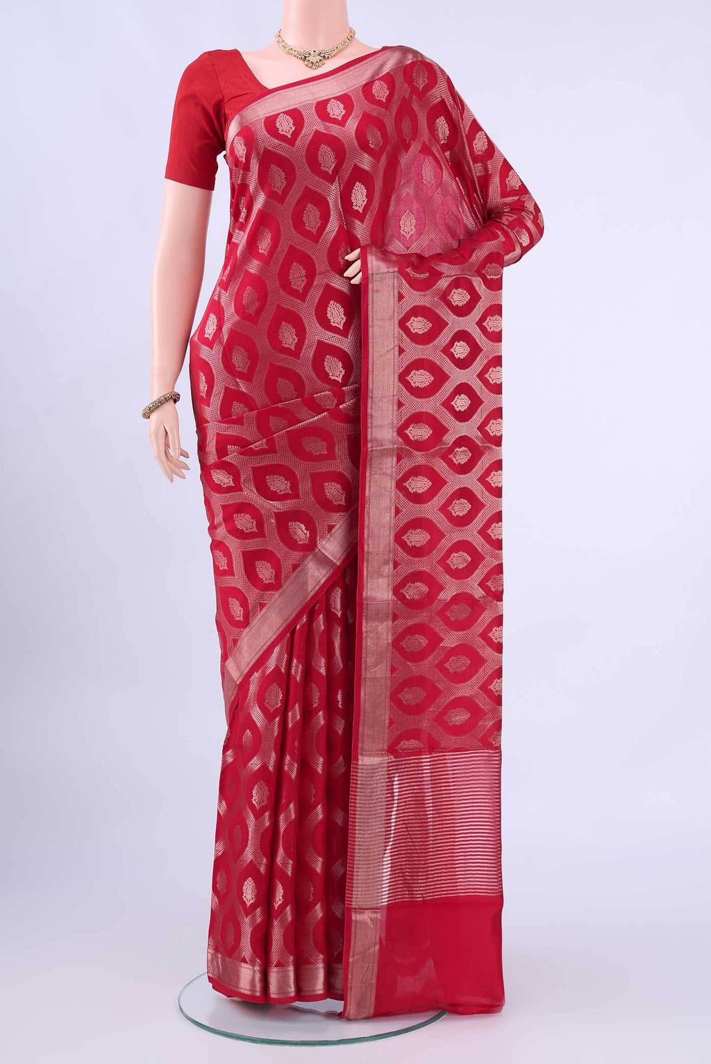 Red Banarasi Silk Saree